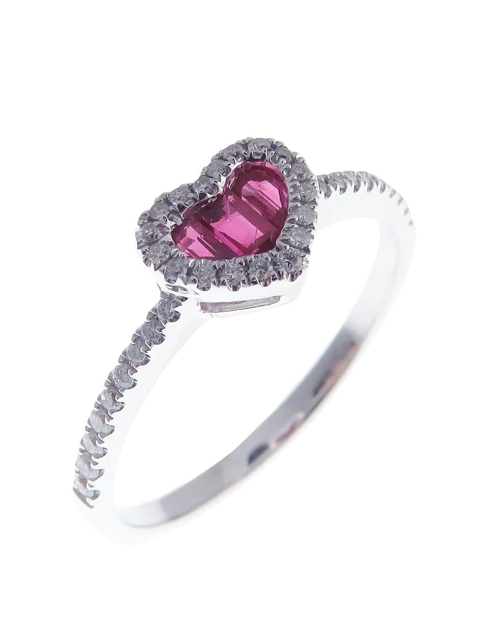 For Sale:  Adina's Diamond Heart Ring 3