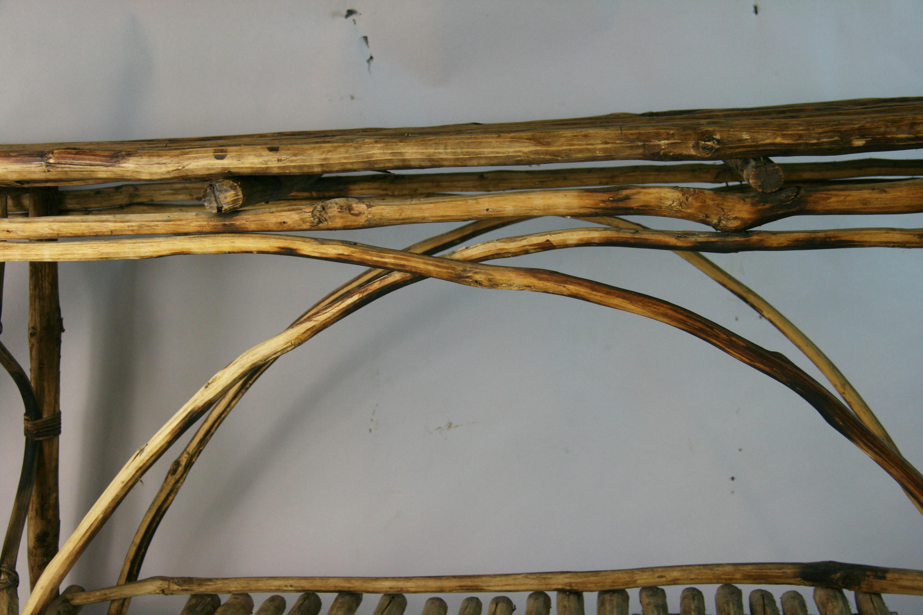 Table console Adirondack Bent Twig en vente 7
