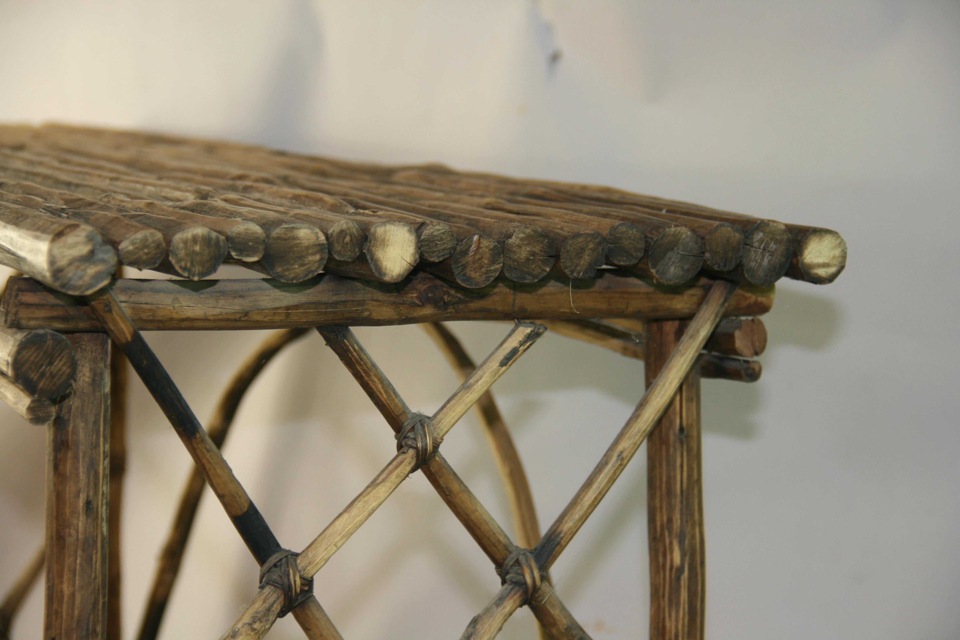 Table console Adirondack Bent Twig en vente 4