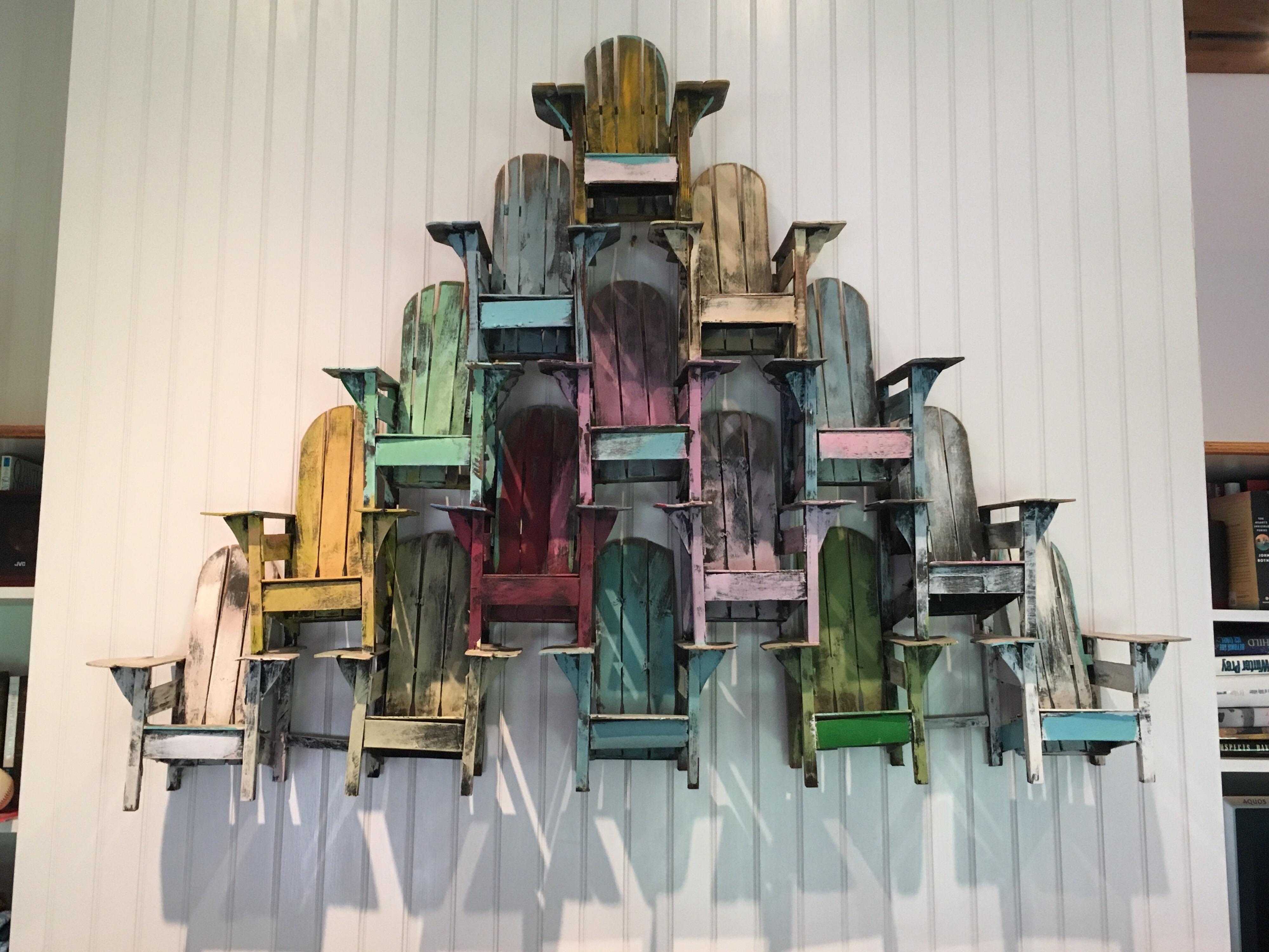 Adirondack Chair Wall Sculpture by Paul Jacobsen In Good Condition In Southampton, NY