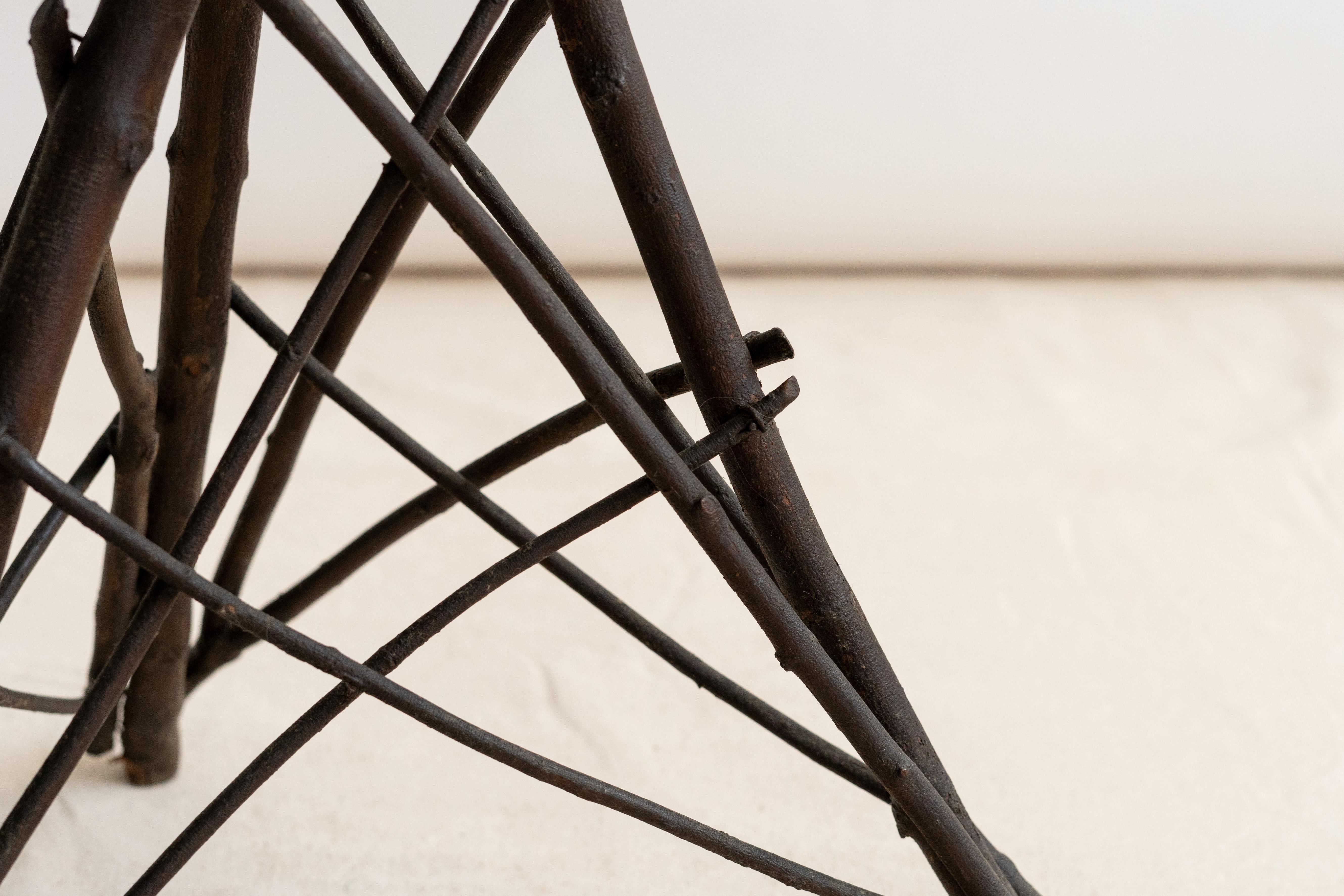 Brindilles Table d'appoint octogonale Twig d'Adirondack en vente