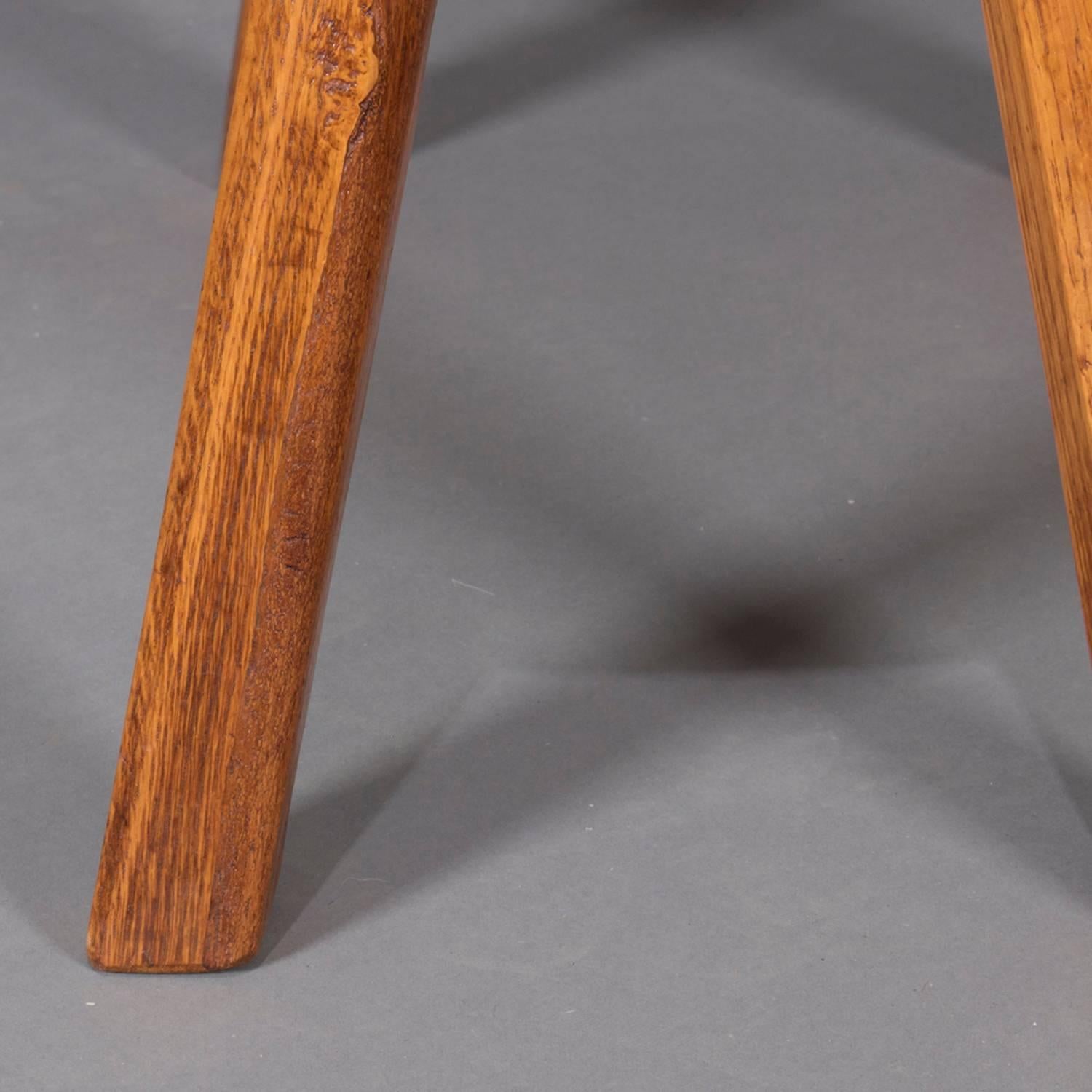 Banc en bois de dalle Adirondack Old Hickory School sculpté à la main avec mortaise & Tenon 2