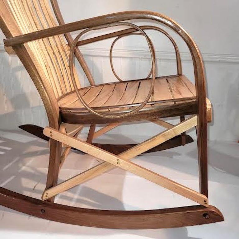 Late 20th Century Adirondack Ranch House Rocking Chair For Sale