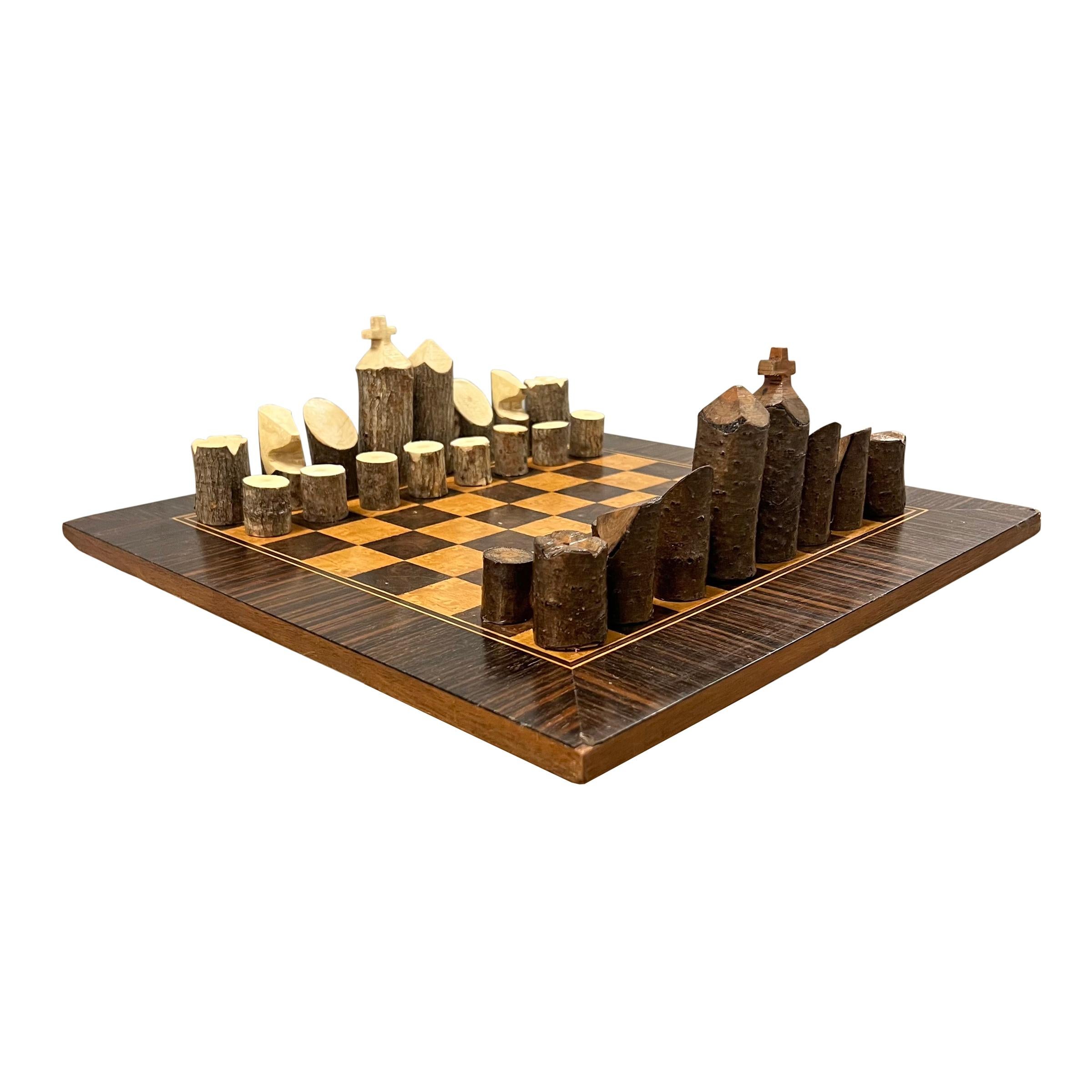 Adirondack Style Chess Set In Good Condition In Chicago, IL