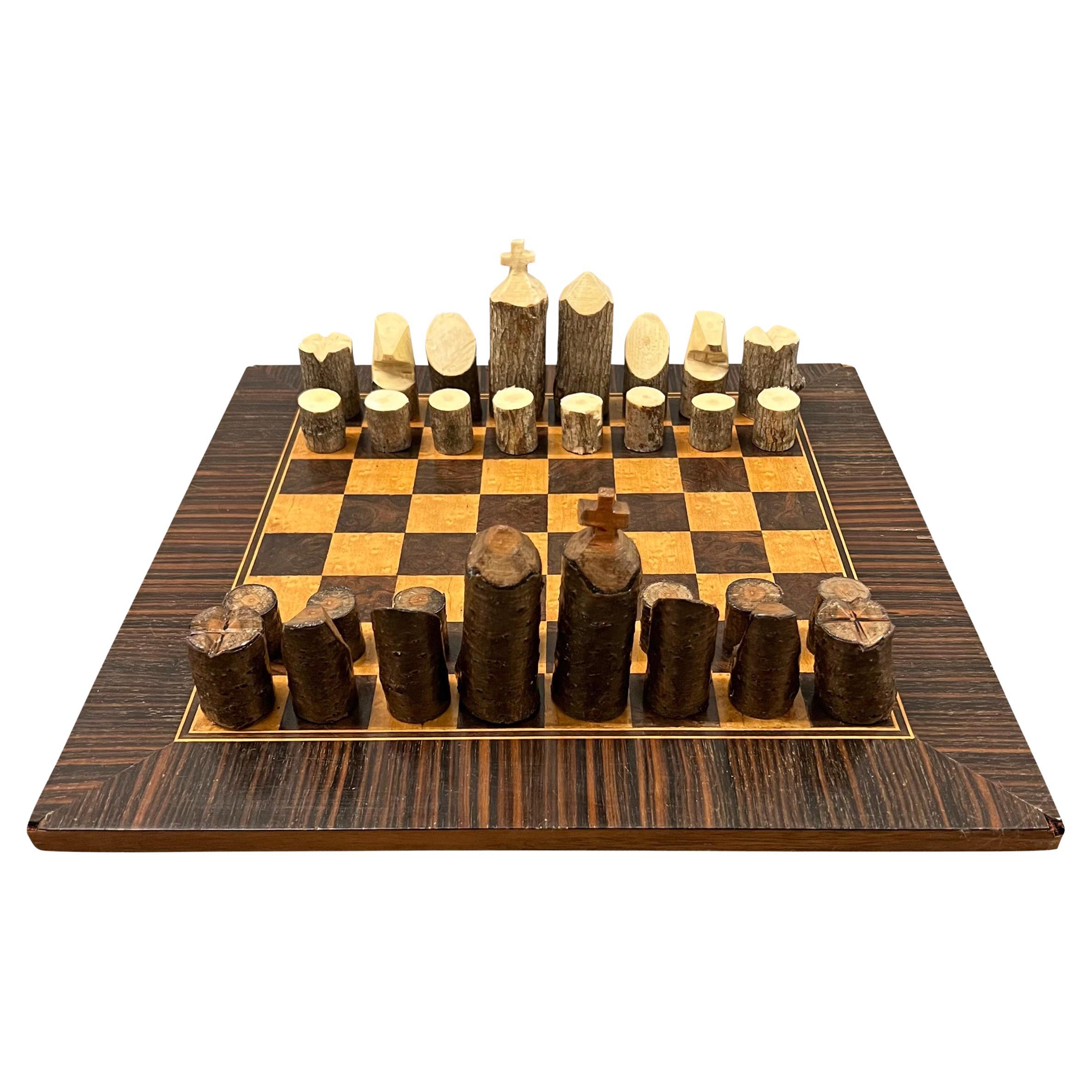 Adirondack Style Chess Set