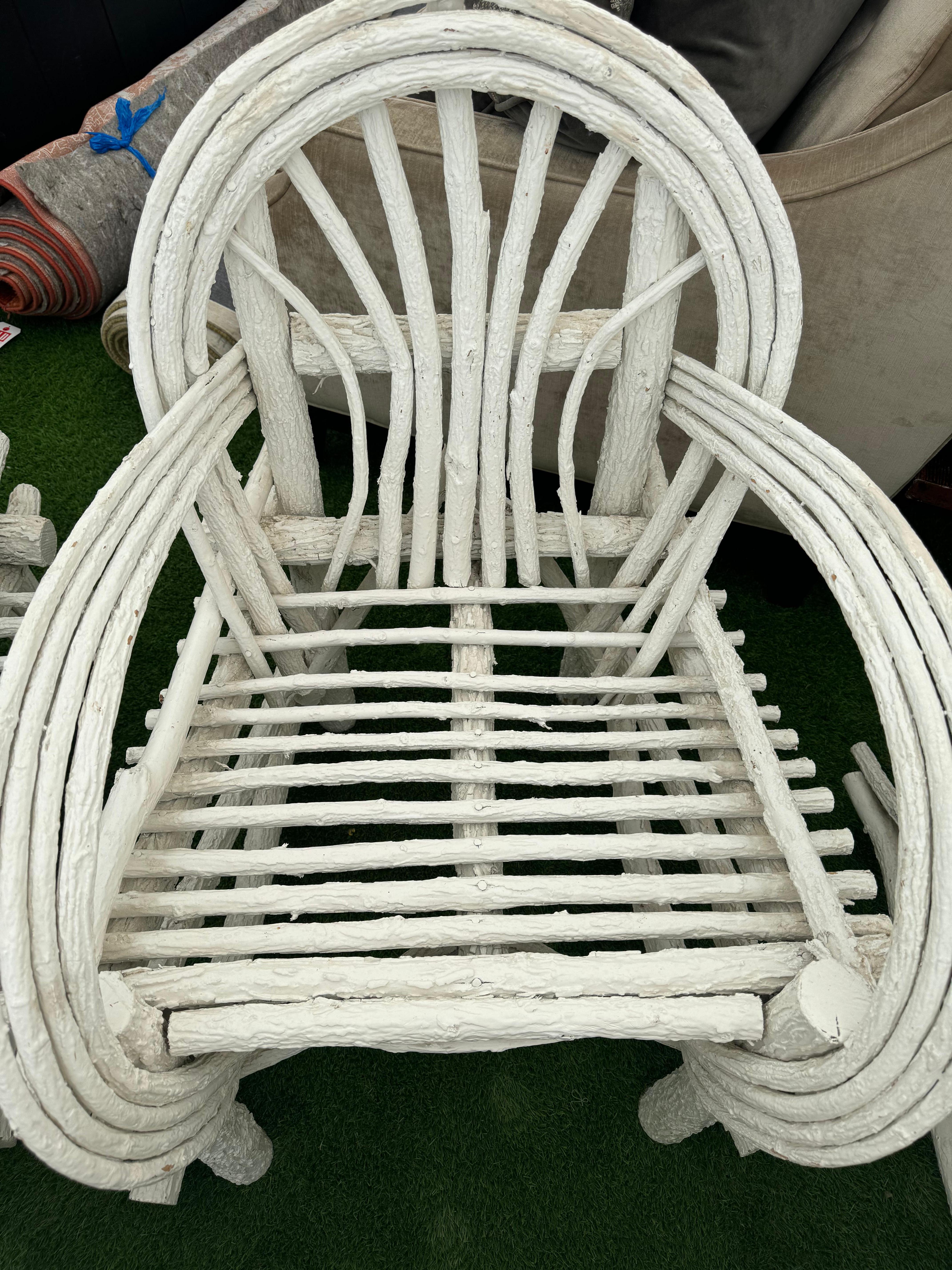 Wood Adirondack / Twig Chairs  For Sale