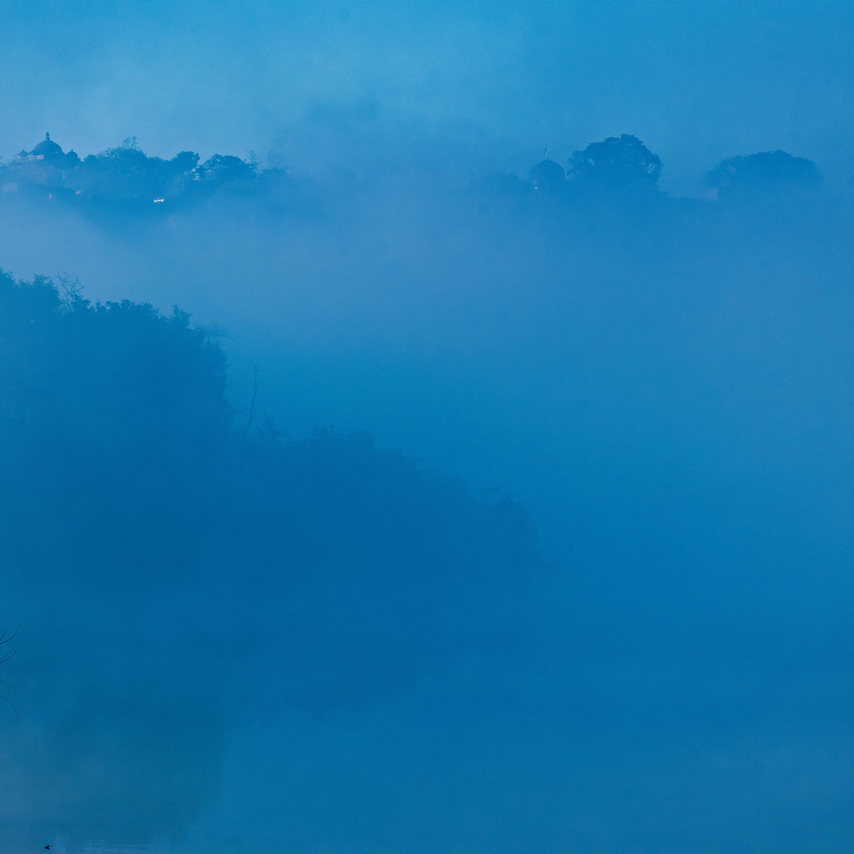 Aditya Dicky Singh Color Photograph - Landscape Blue Nature Wildlife Photograph India Forests Infrared Atmospheric