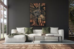 Grande photographie de paysage - Nature - Nature Wildlife - India - Banyan Tree Orange Brown Forest