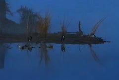 Landscape Photograph Large Nature Lake Trees Water Wildlife India Blue