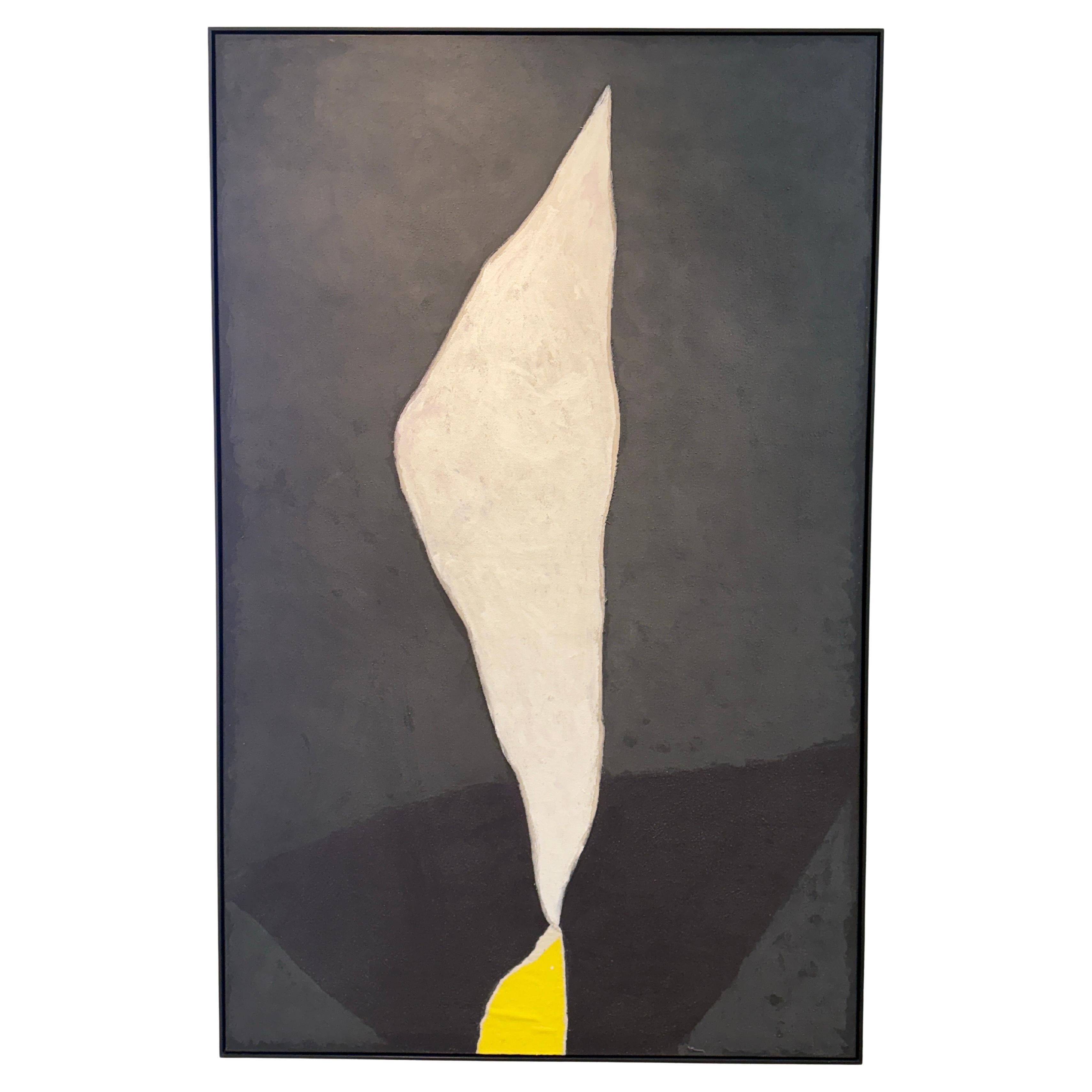 Adja Yunkers "Black and Purple" Painting
