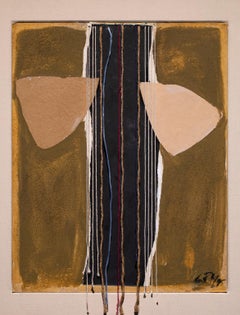 Adja Yunkers "Cameroon III" Mixed Media