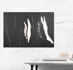 Composition #64 Oil Painting by Adja Yunkers, Signed, 1972