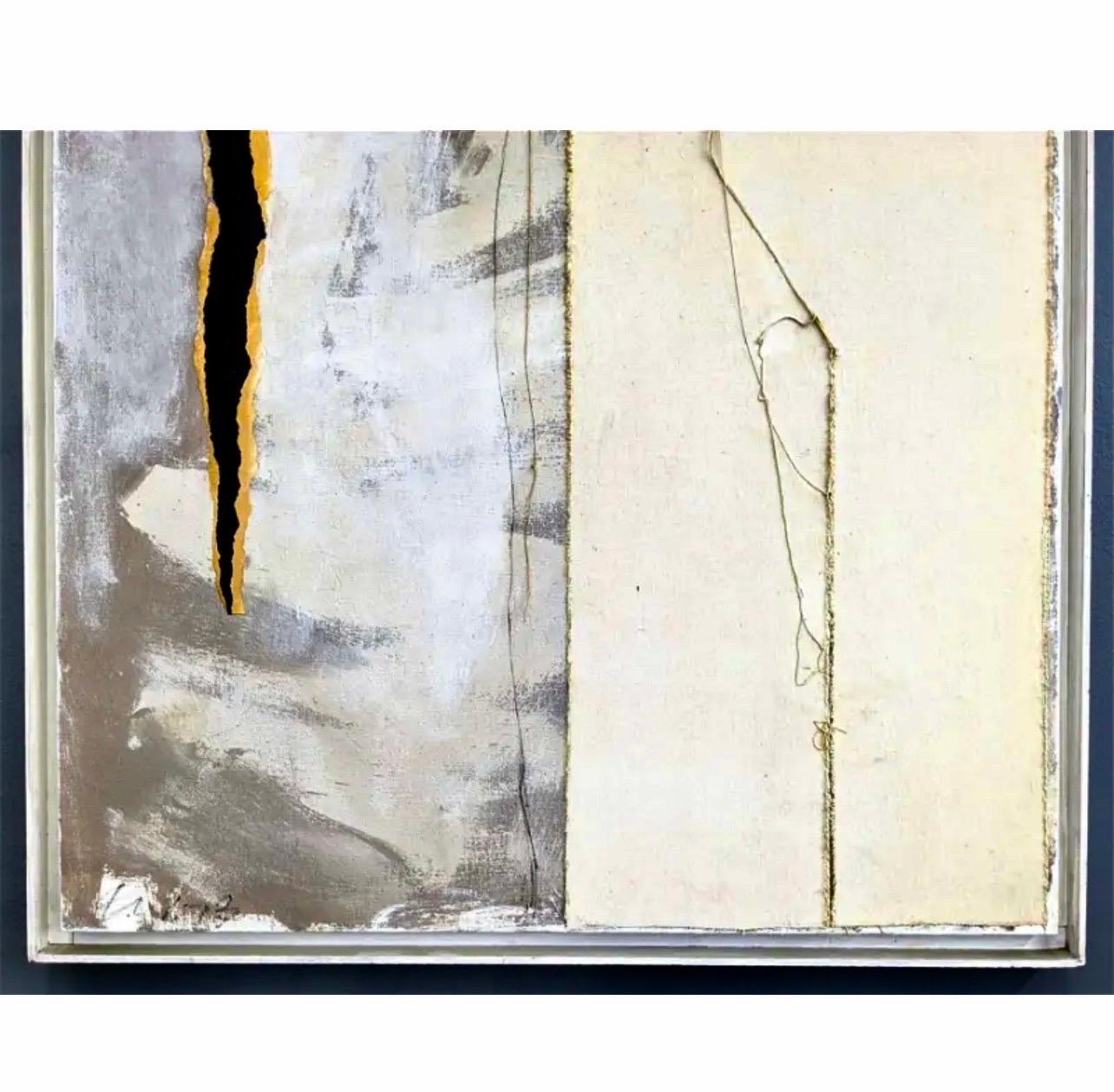 Técnica mixta Collage Pintura al óleo Artista modernista estadounidense de Letonia Adja Yunkers en venta 7