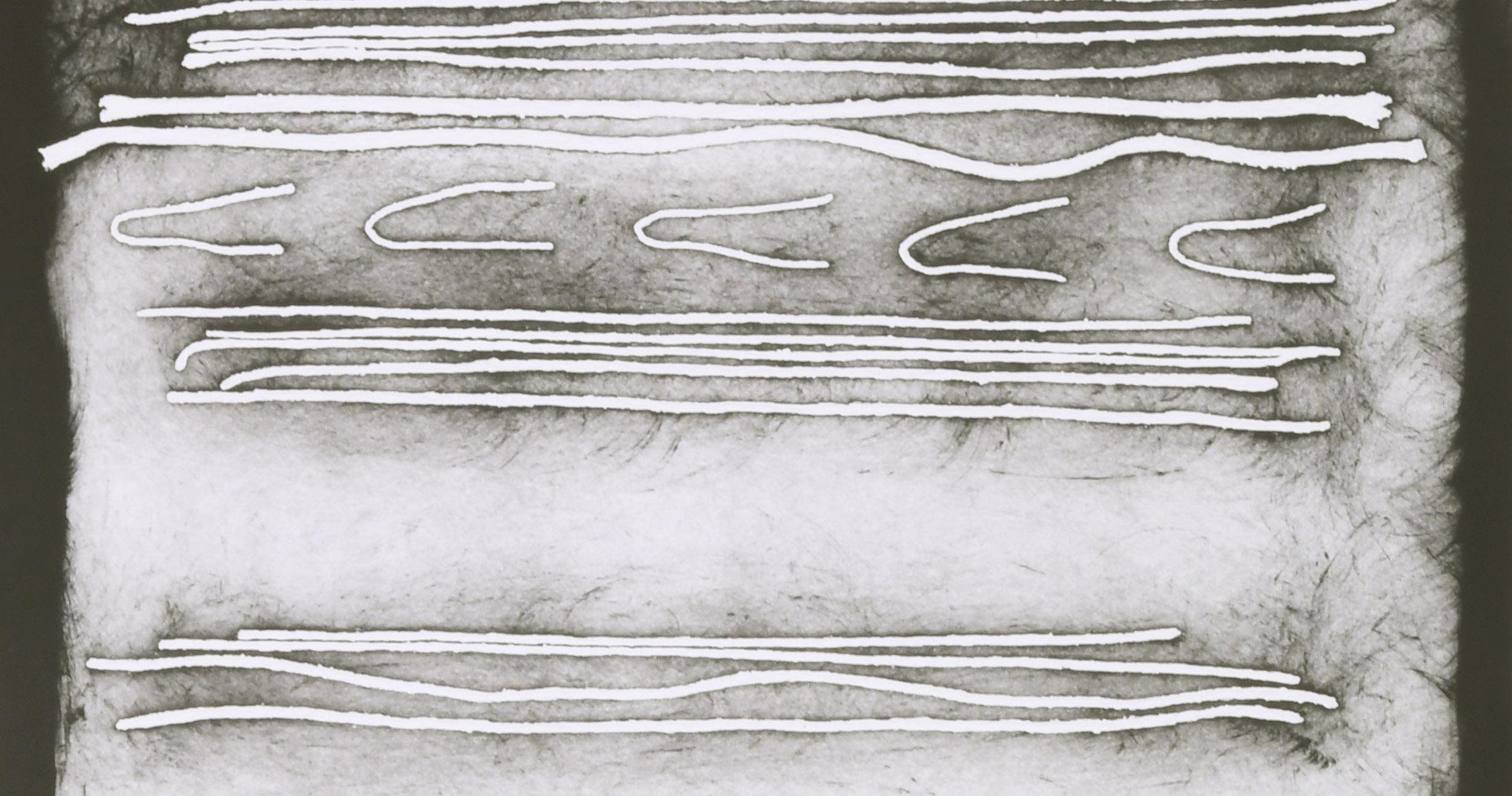 Echo in Grau (Abstrakt), Print, von Adja Yunkers