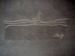 Latvian Modernist 'The Sky Hides All It's Birds' Intaglio Etching Embossing