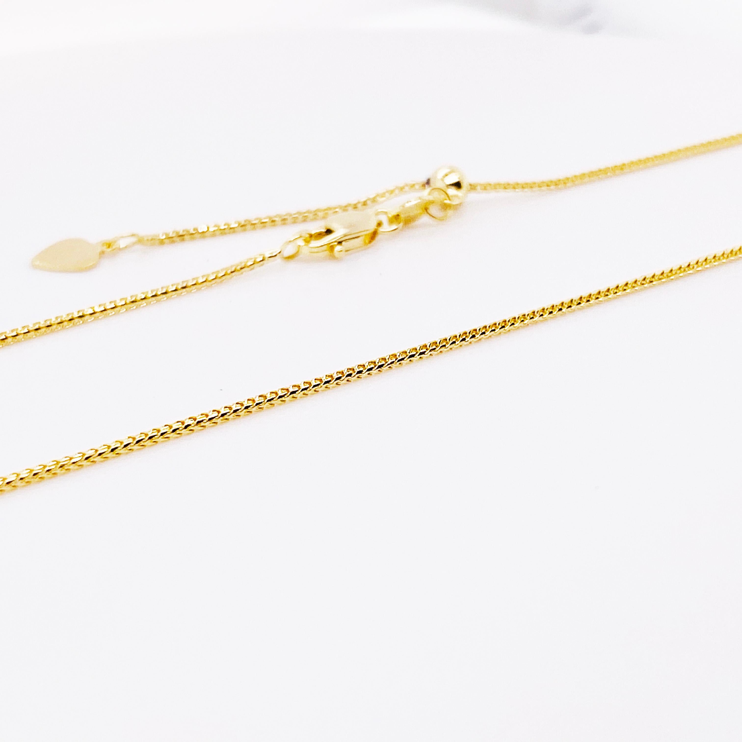 adjustable gold necklaces