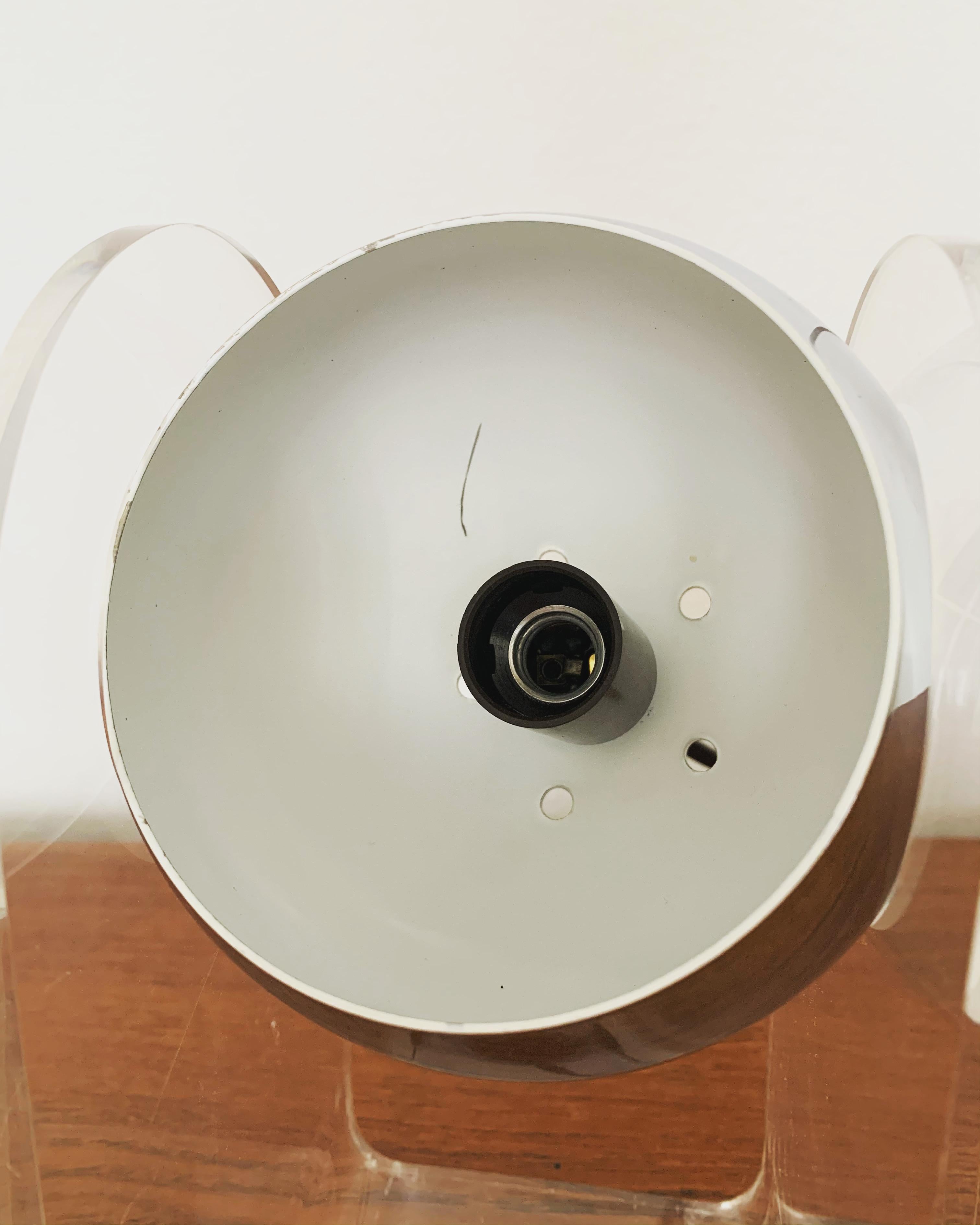 Adjustable Acrylic Space Age Table Lamp For Sale 6