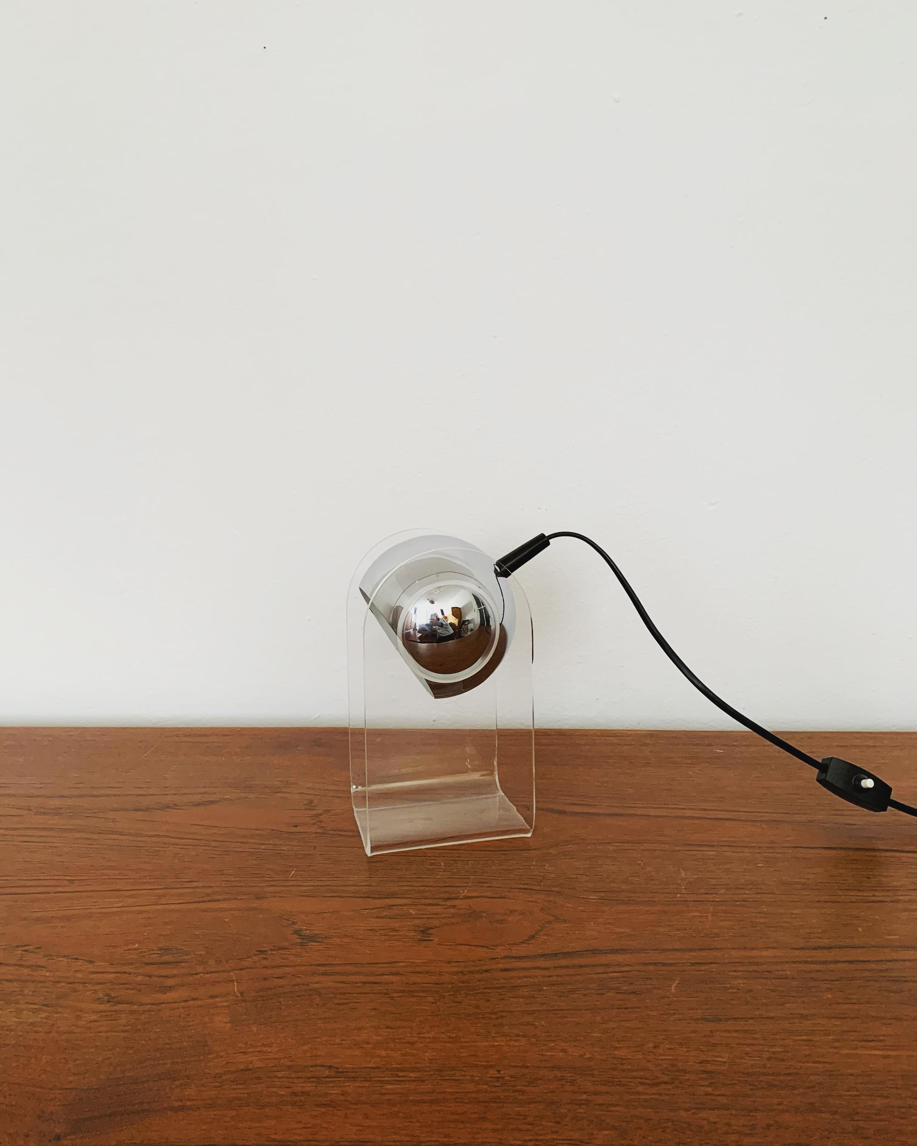 Adjustable Acrylic Space Age Table Lamp  In Good Condition For Sale In München, DE