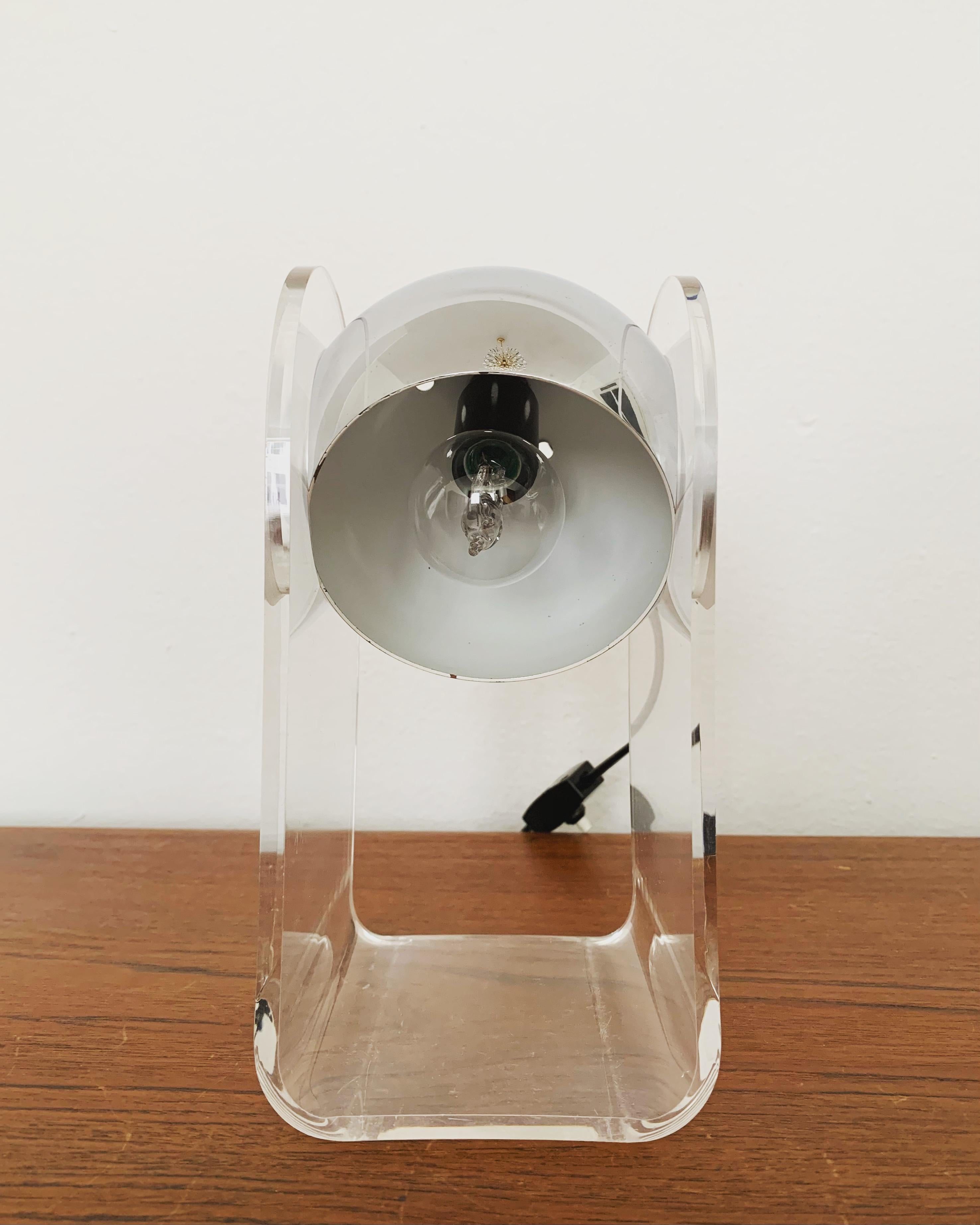 Adjustable Acrylic Space Age Table Lamp For Sale 3