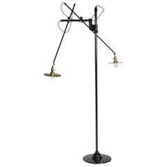 Articulating Floor Lamp by O.C. White Customized by WYETH