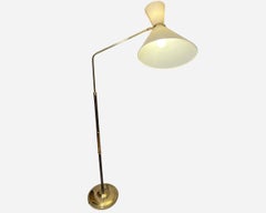 Adjustable and extendable floor lamp, by Maison Arlus, Paris, France, circa 1950