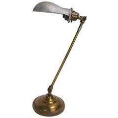 Antique Adjustable Angle Poise Desk Lamp by Faries Lamp Company