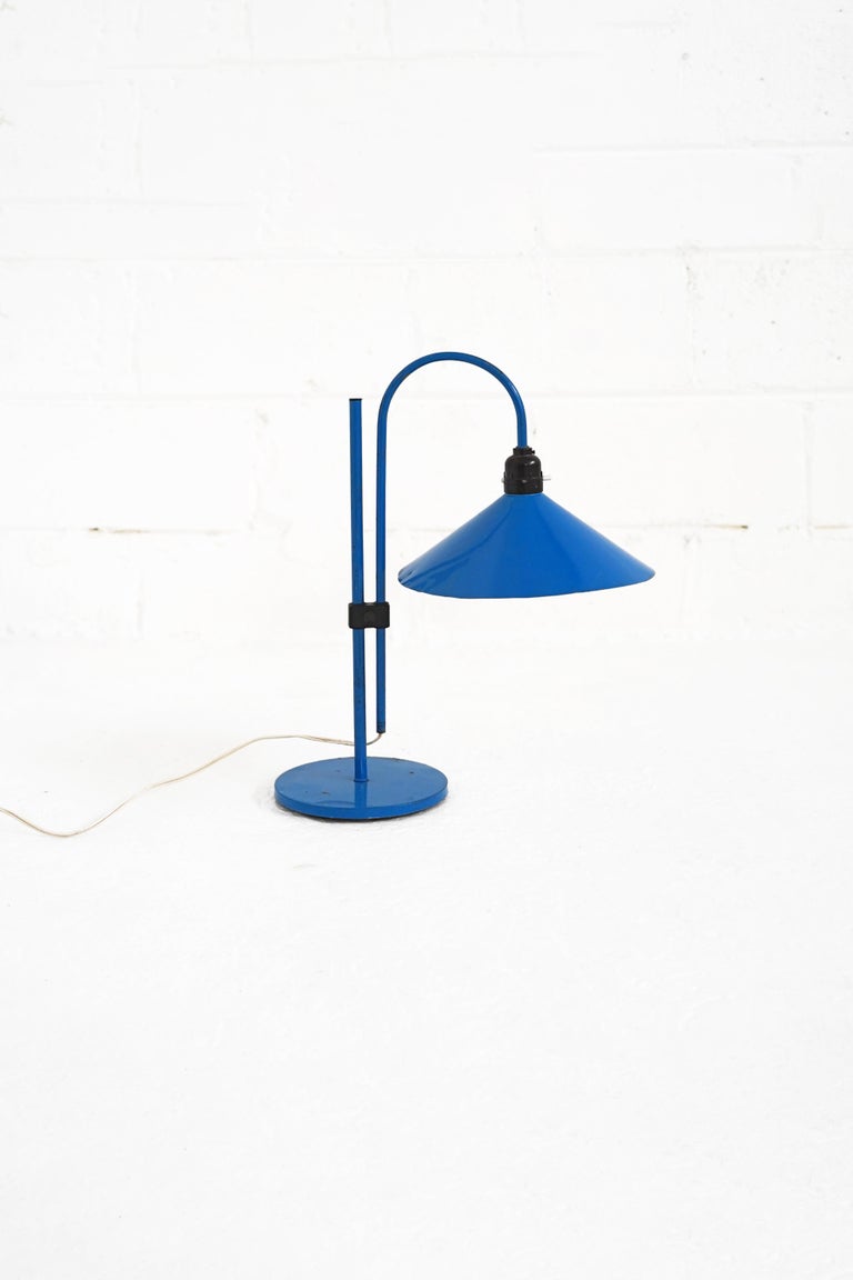 Danish Adjustable Arch Lamp in Blue for Lyskaer
