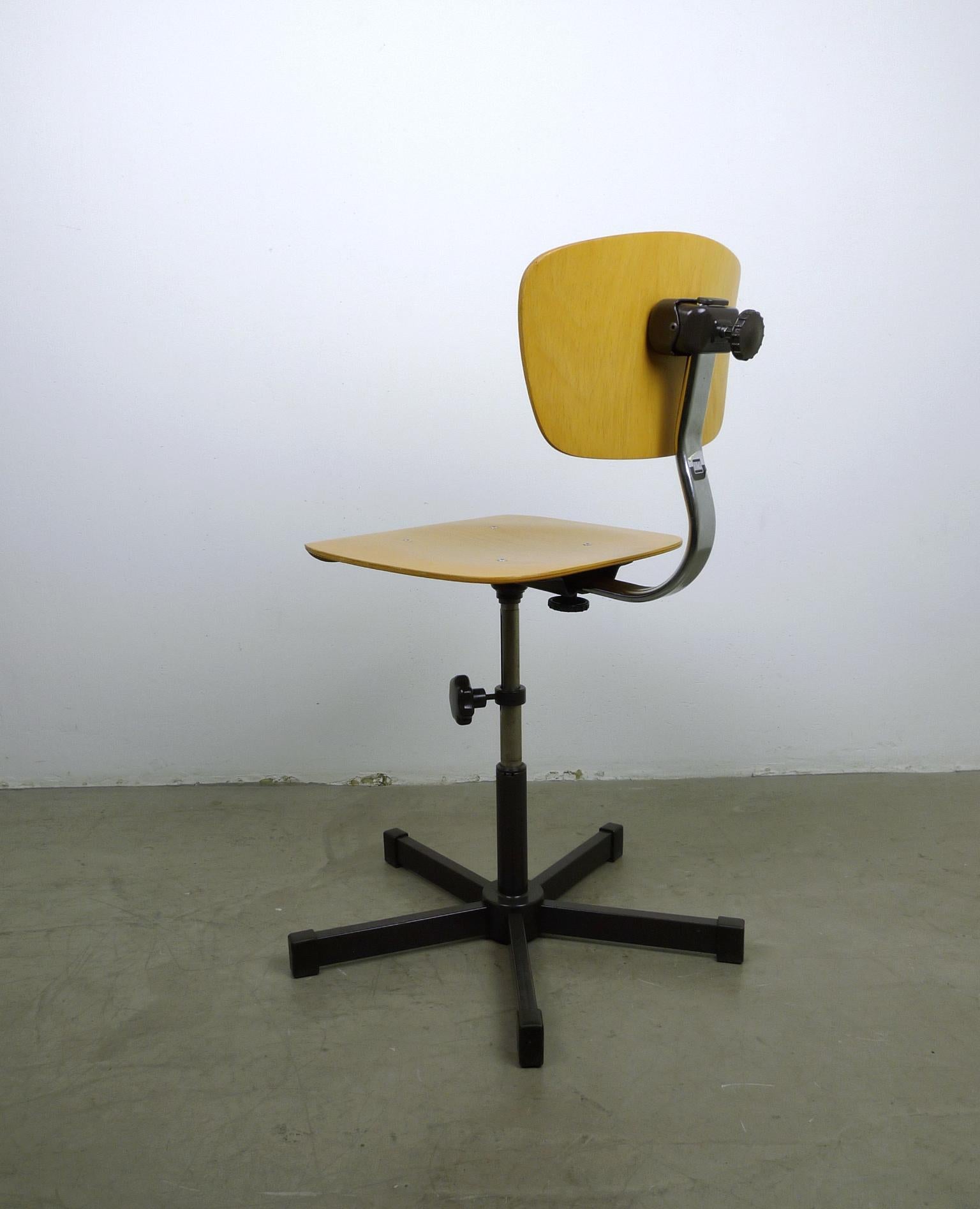 Adjustable Architect Chair from Bima, Germany, 1970s In Good Condition In Berlin, DE