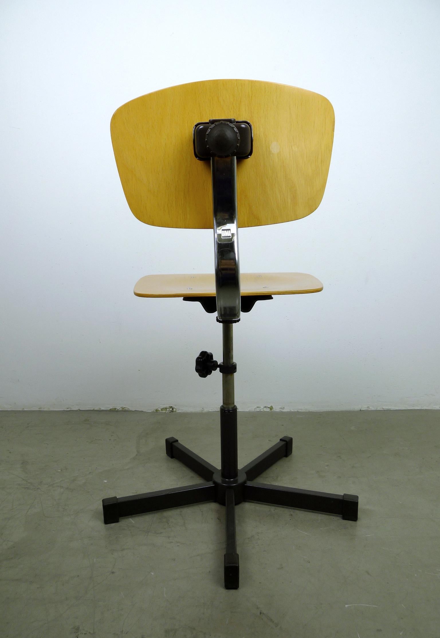 20th Century Adjustable Architect Chair from Bima, Germany, 1970s