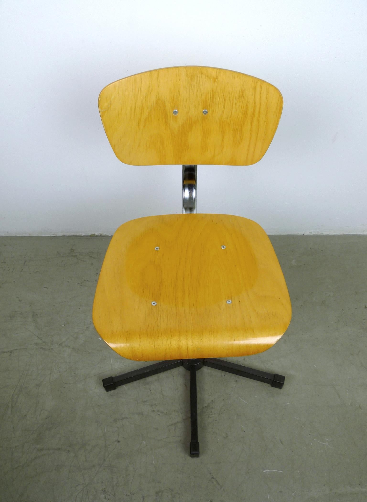 Metal Adjustable Architect Chair from Bima, Germany, 1970s