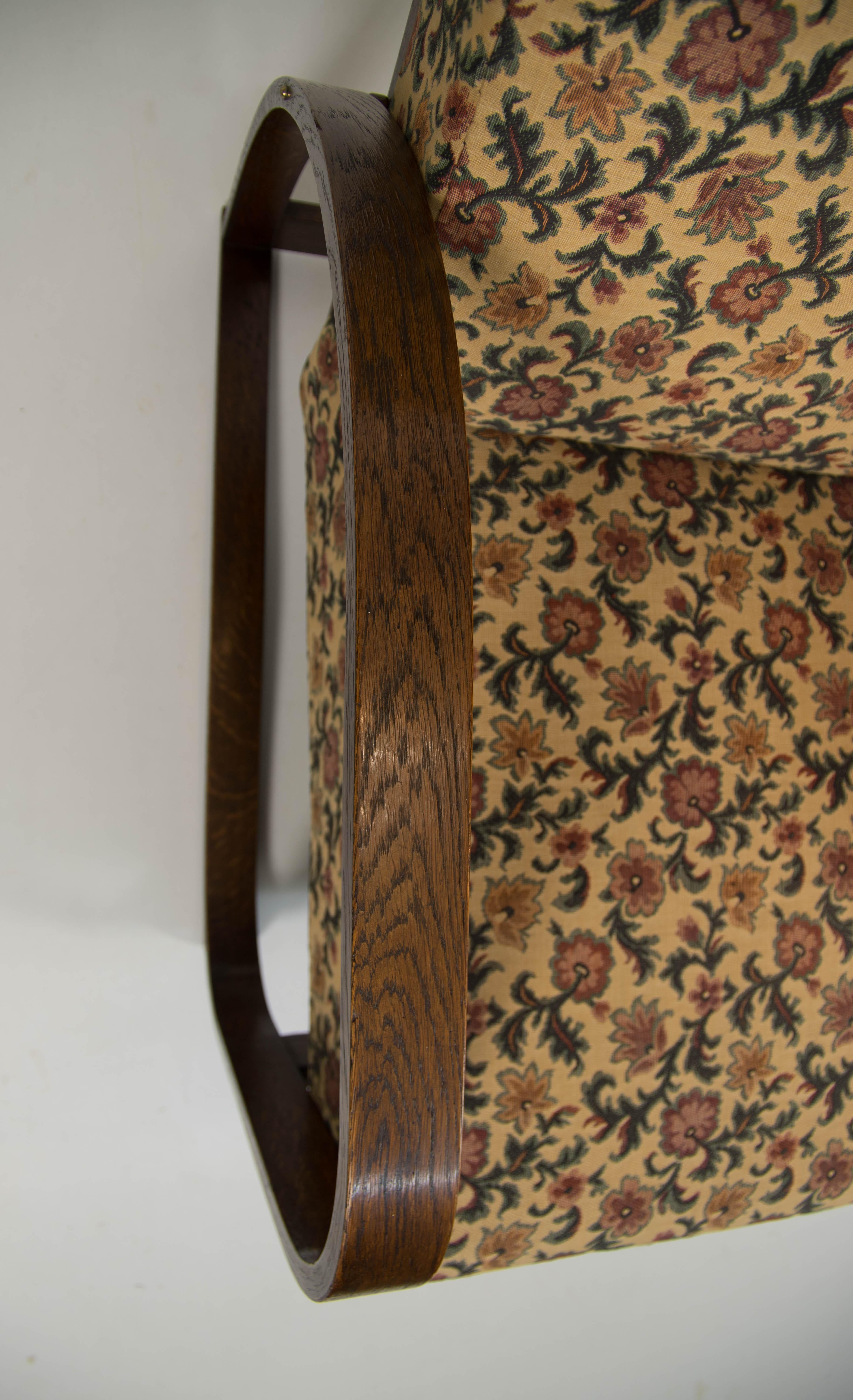Sillón regulable H70 de Jindrich Halabala, años 30 en venta 5