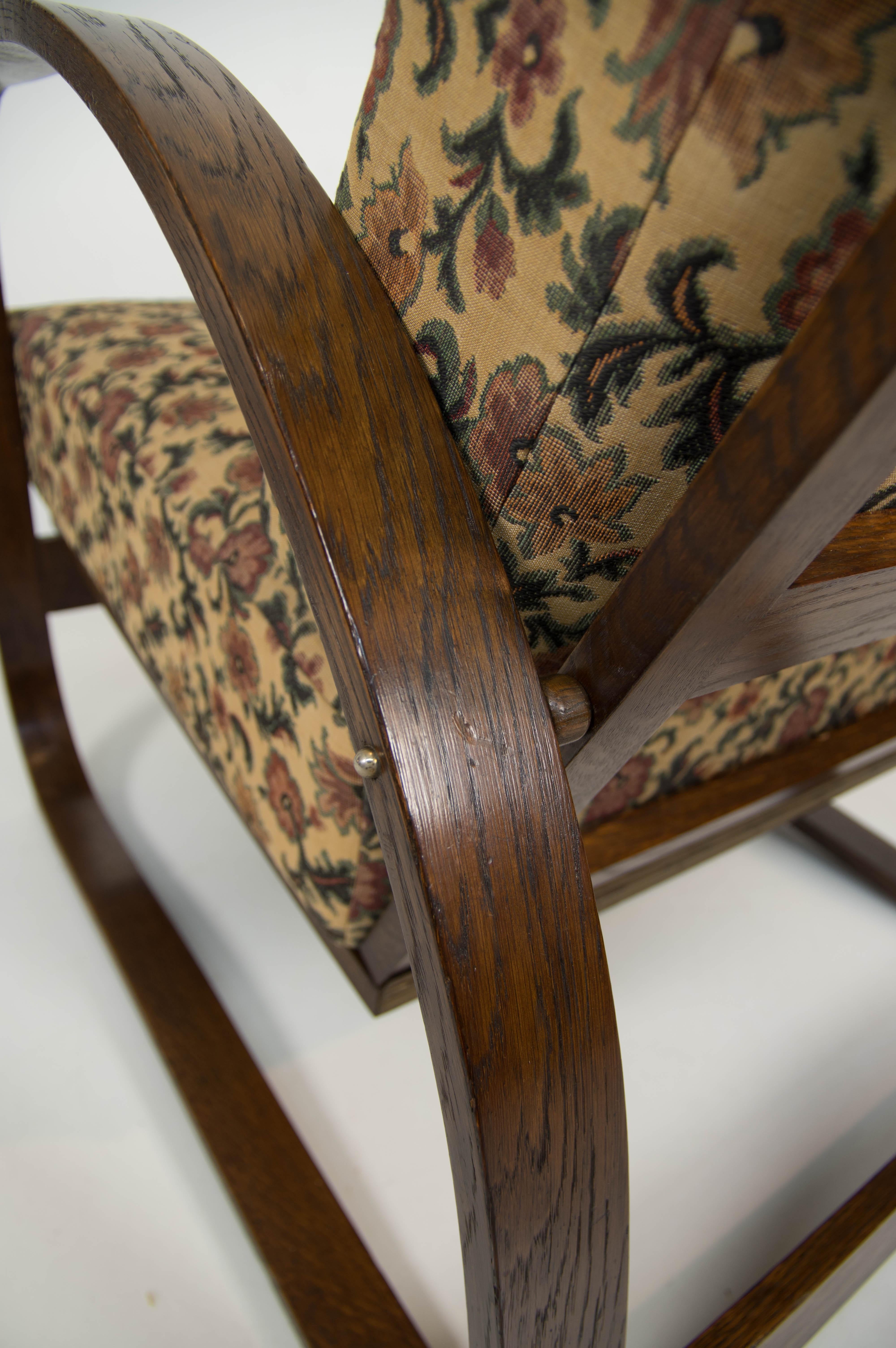 Sillón regulable H70 de Jindrich Halabala, años 30 en venta 2