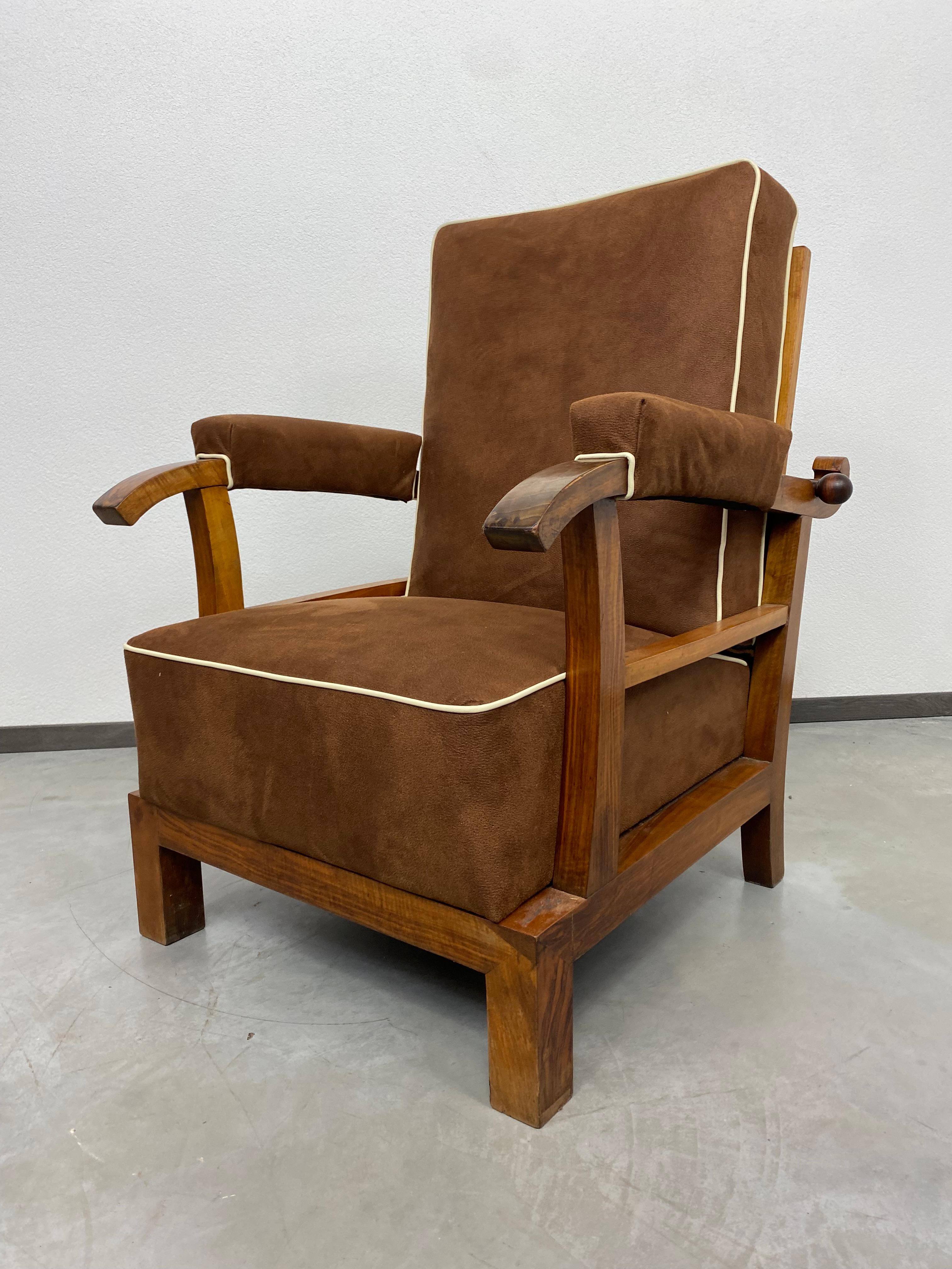 Art Deco Adjustable art deco armchairs For Sale