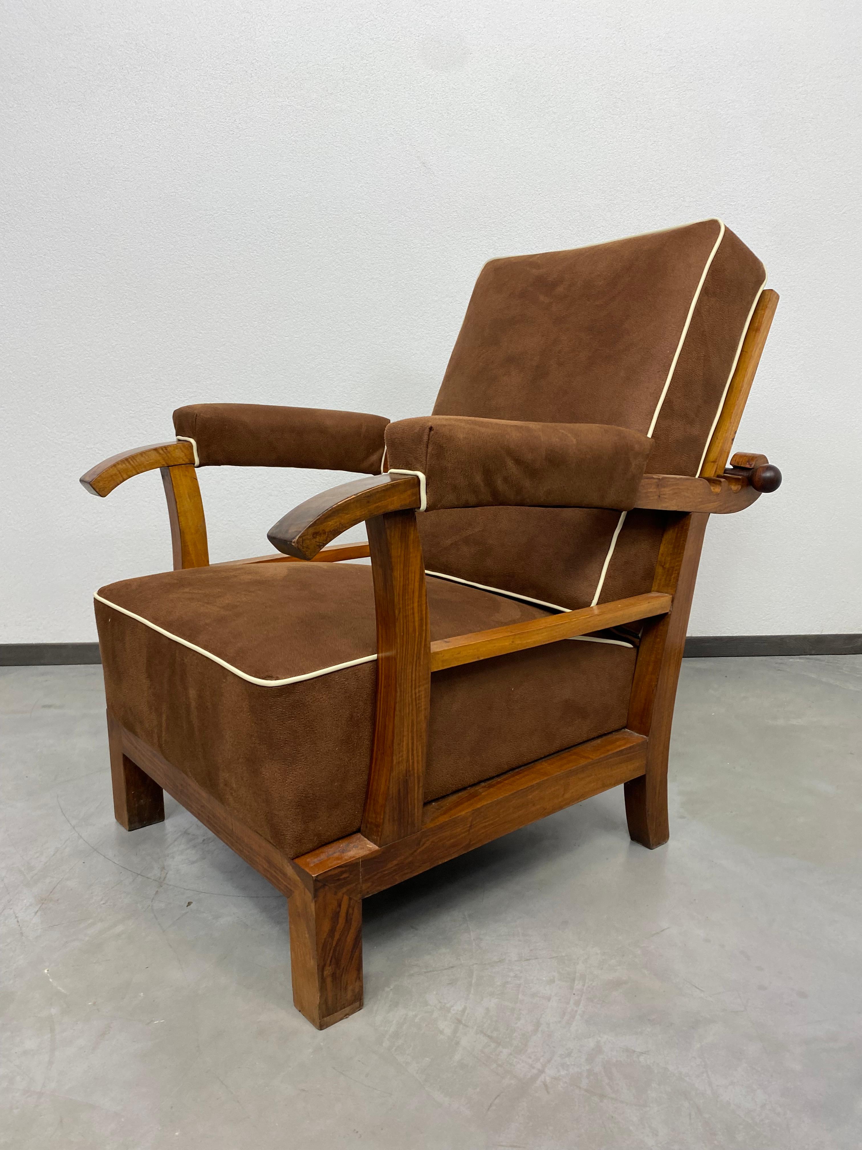 Slovak Adjustable art deco armchairs For Sale