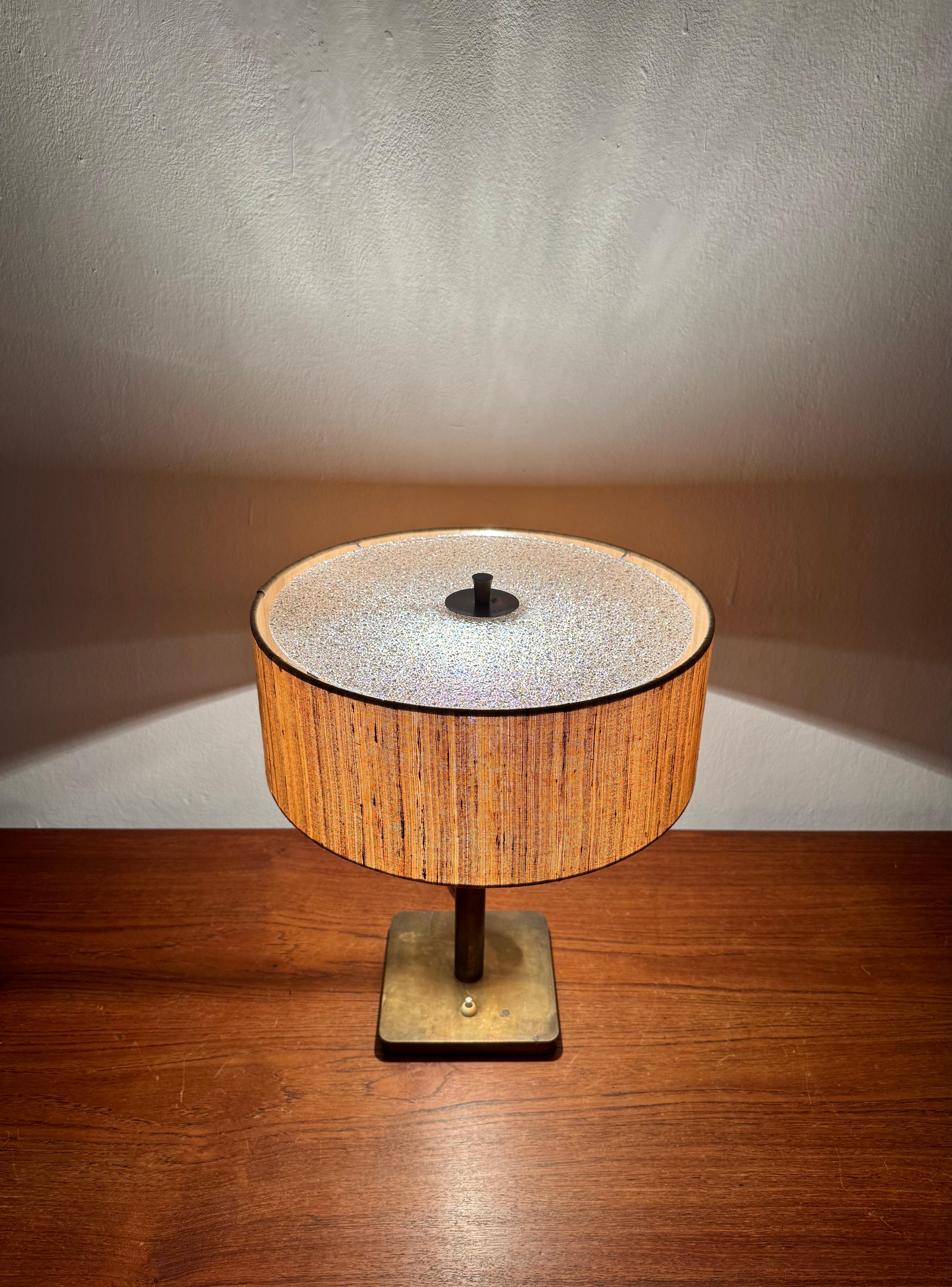 Adjustable Art Deco Brass Table Lamp For Sale 6
