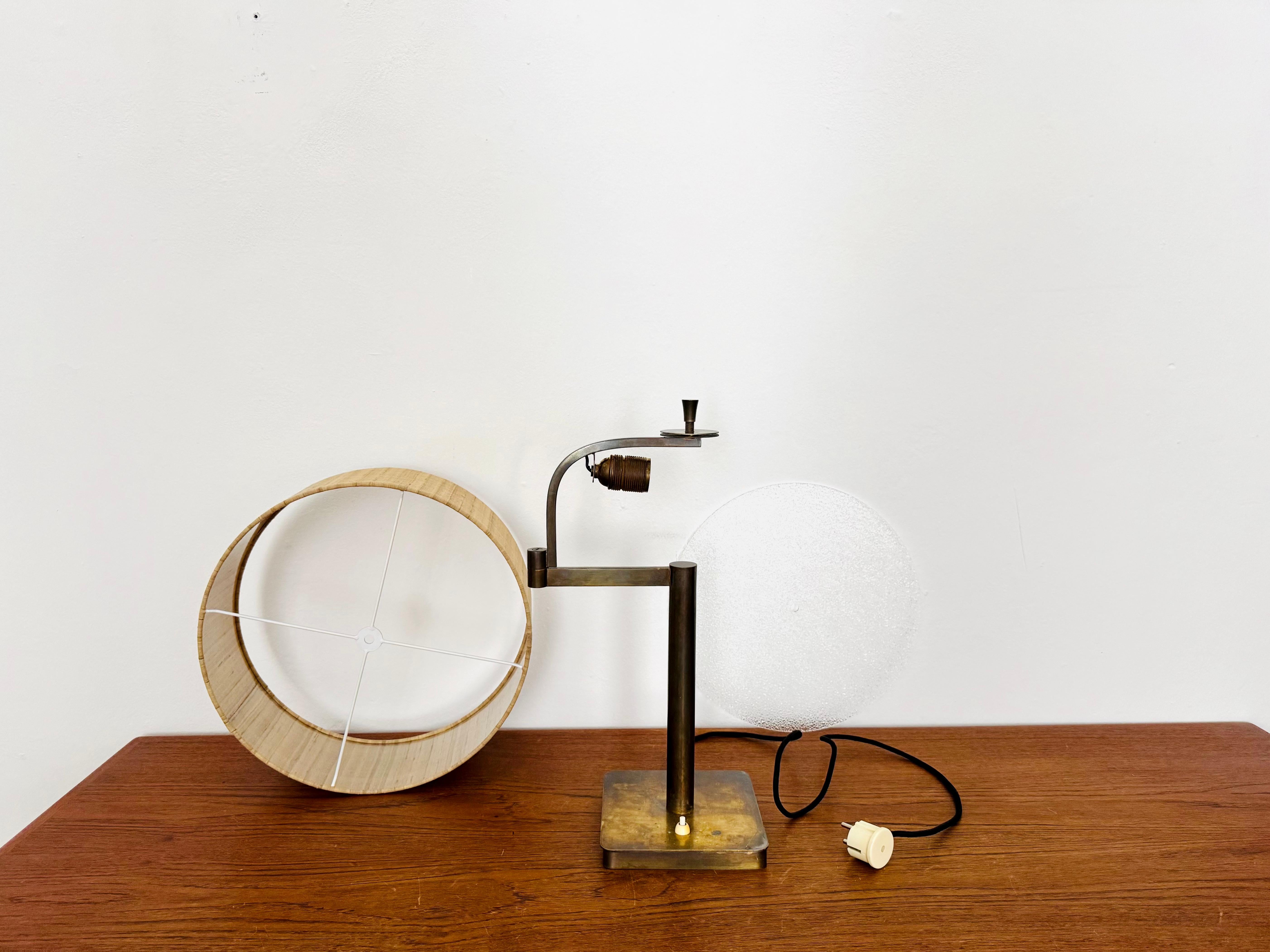 Adjustable Art Deco Brass Table Lamp For Sale 12