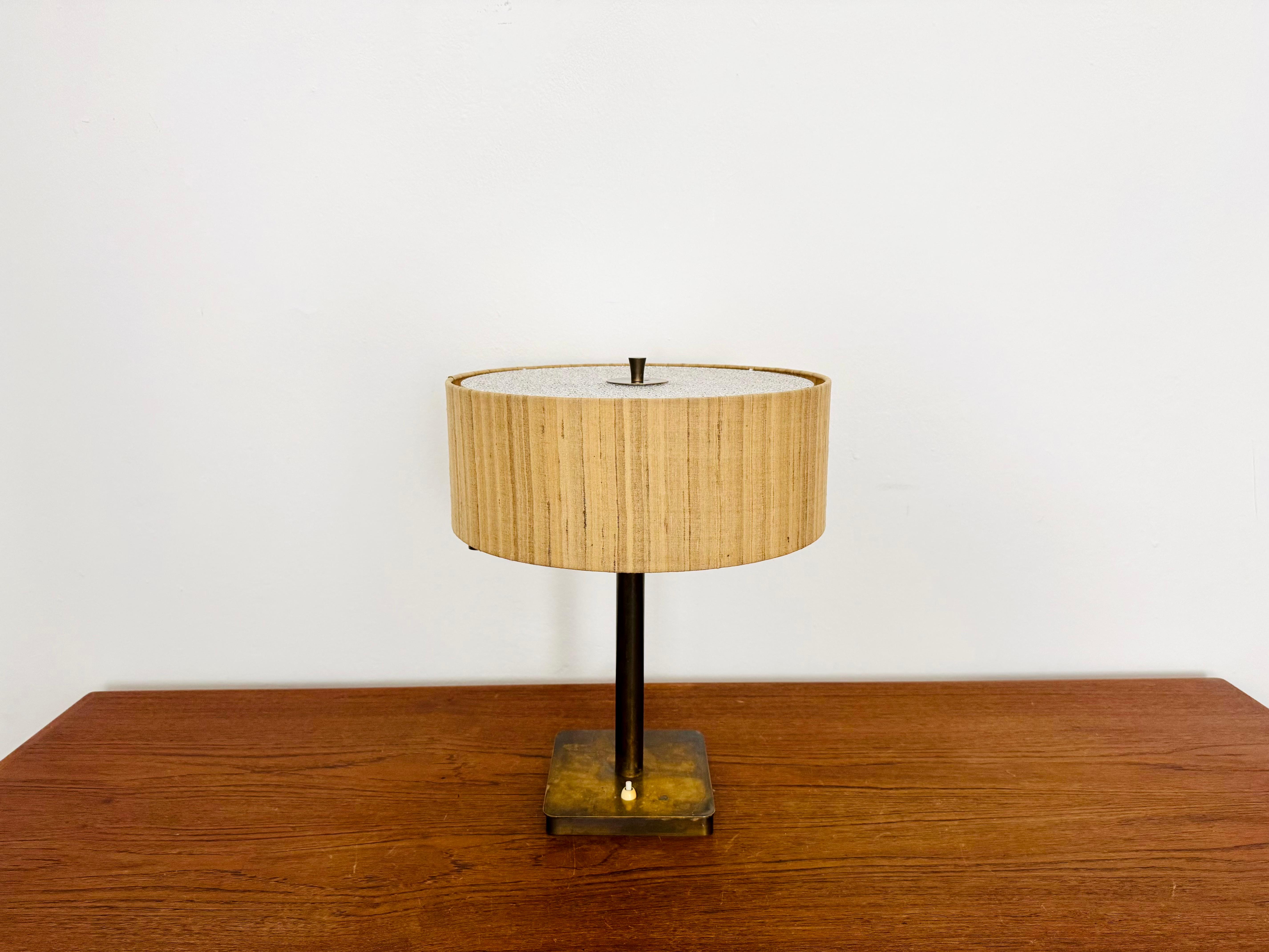 Adjustable Art Deco Brass Table Lamp In Good Condition For Sale In München, DE