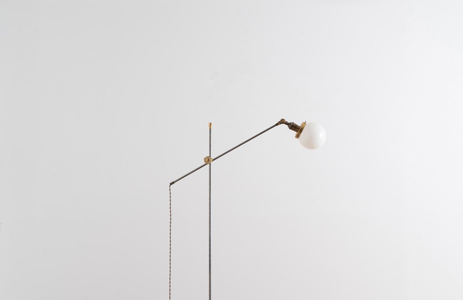 Metal Adjustable Art Deco Floor Lamp