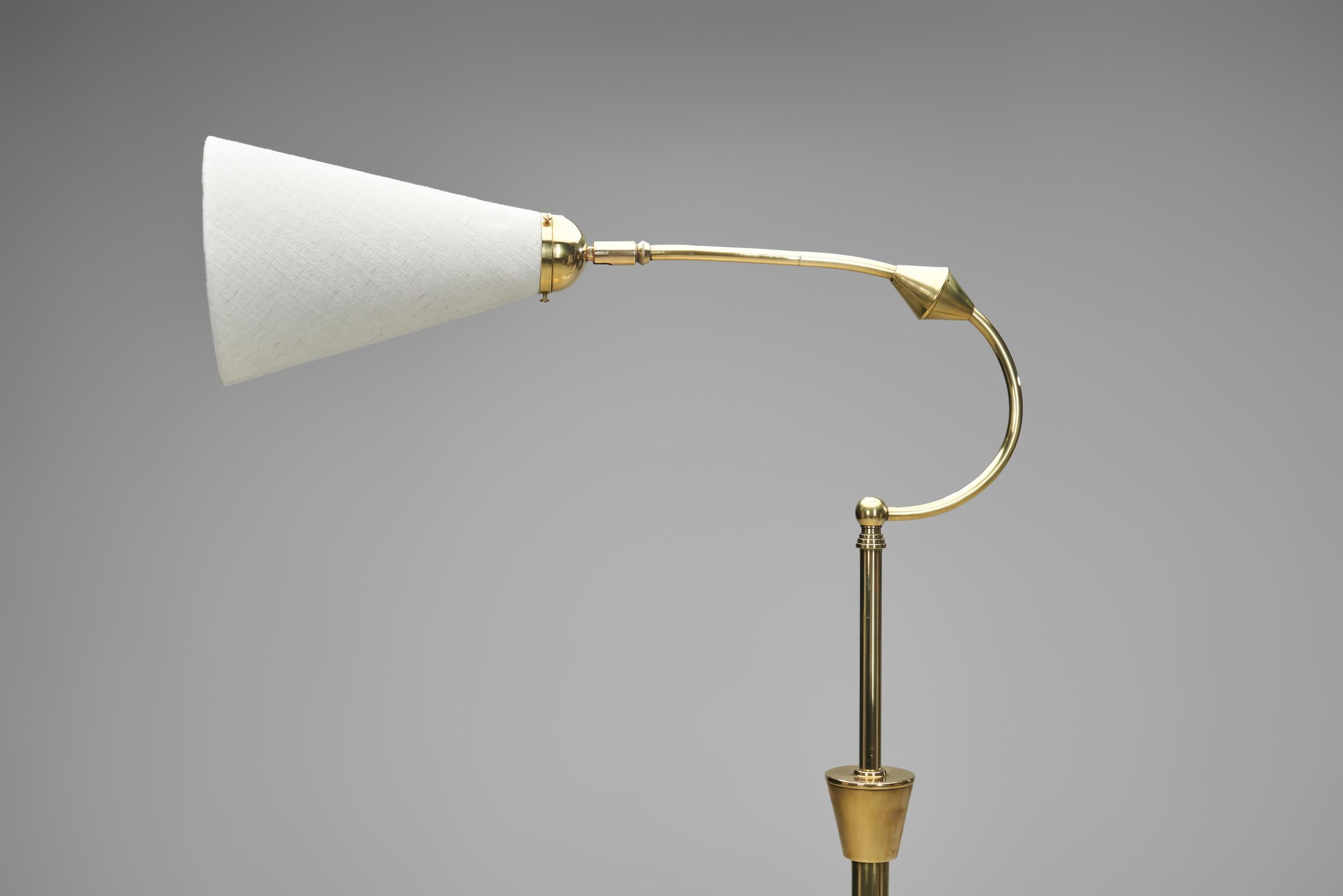 Lampada da terra regolabile Art Déco, Scandinavia Prima metà del XX secolo in vendita 5