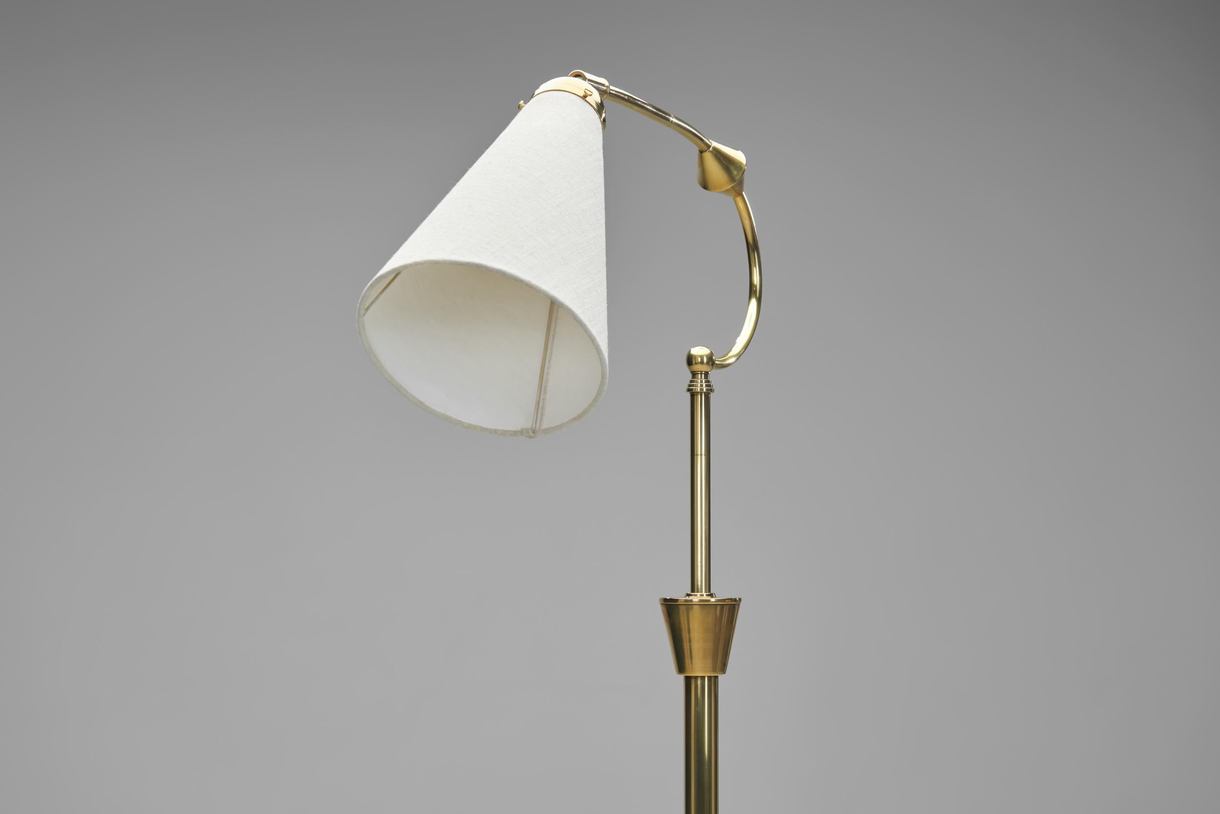 Lampada da terra regolabile Art Déco, Scandinavia Prima metà del XX secolo in vendita 6