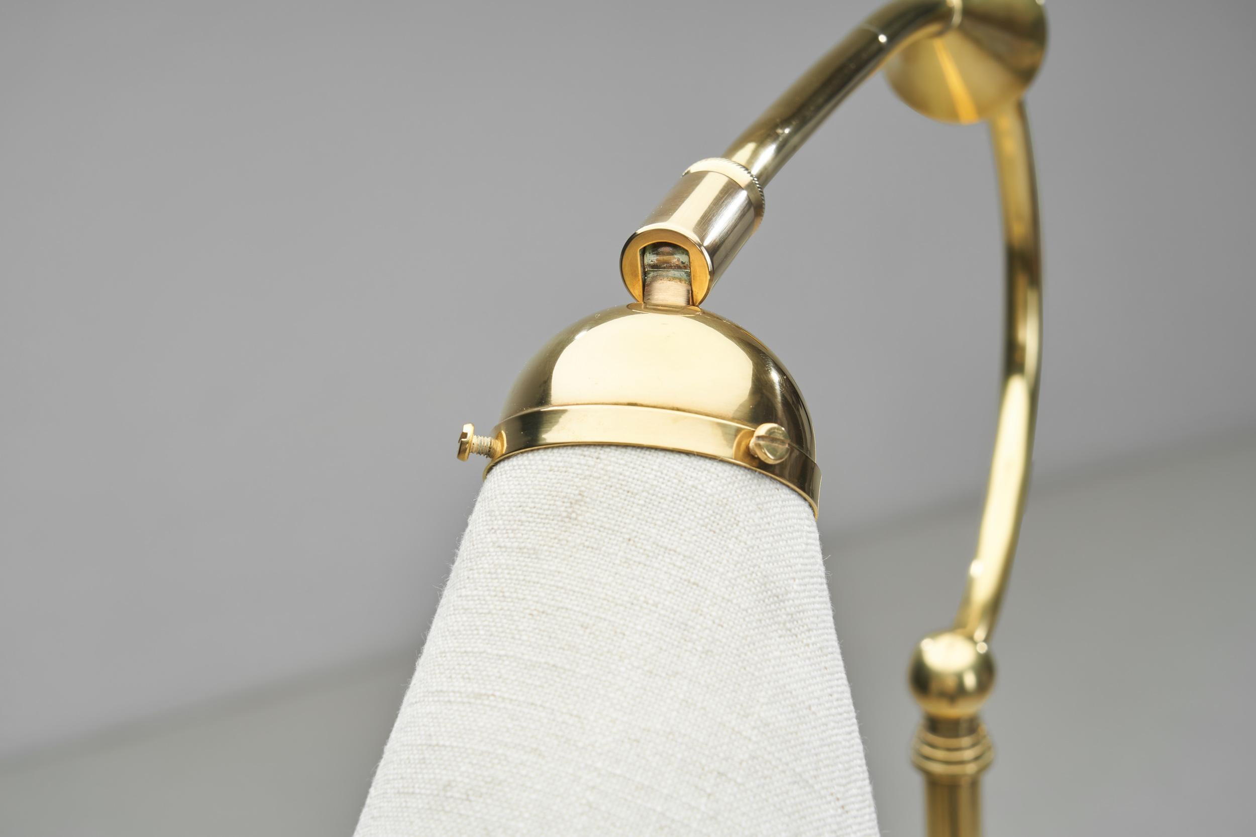 Lampada da terra regolabile Art Déco, Scandinavia Prima metà del XX secolo in vendita 7