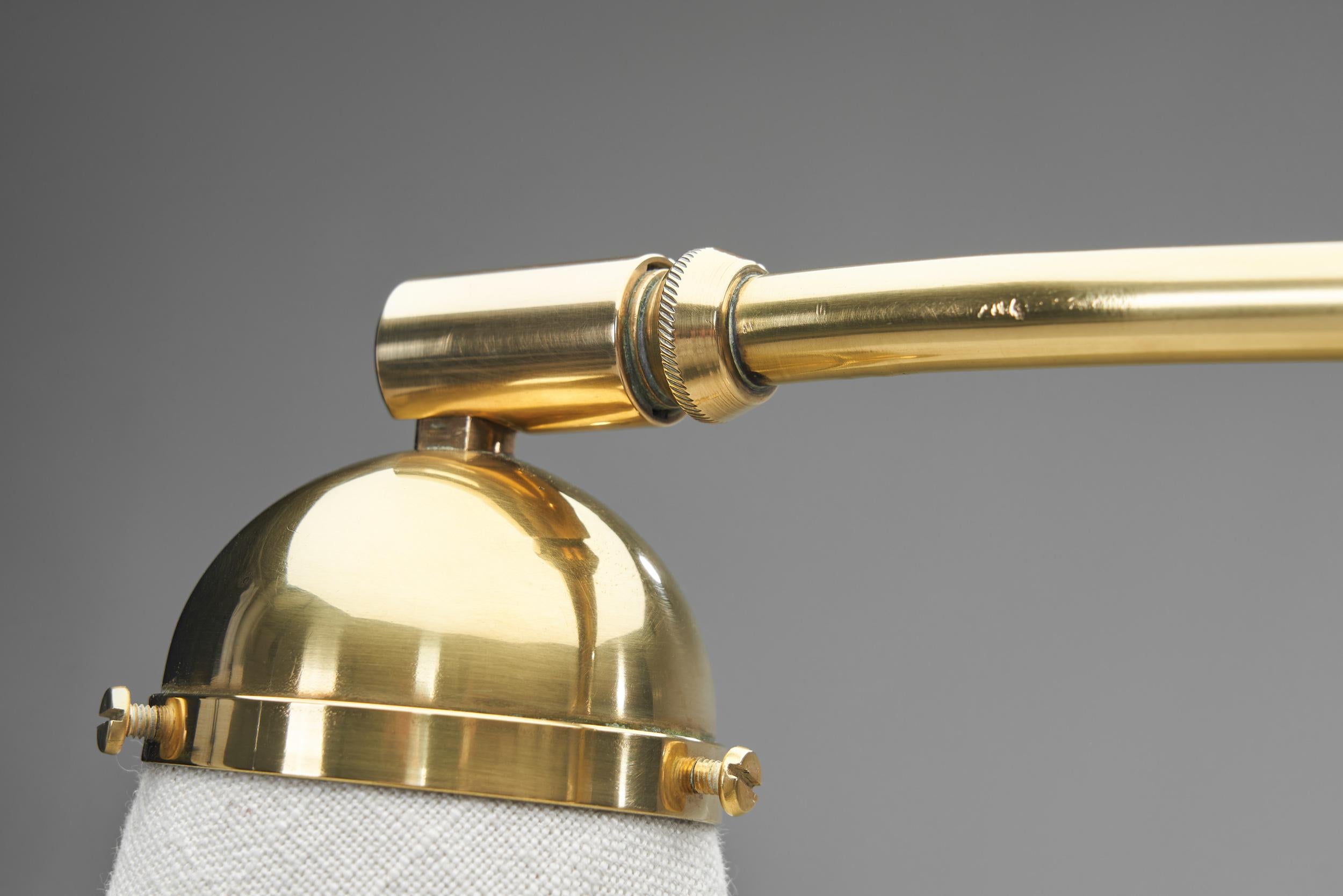 Lampada da terra regolabile Art Déco, Scandinavia Prima metà del XX secolo in vendita 8