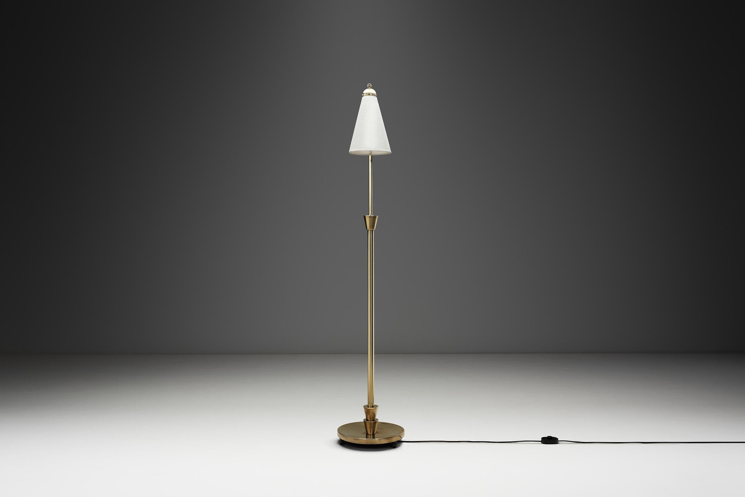Lampada da terra regolabile Art Déco, Scandinavia Prima metà del XX secolo in vendita 2