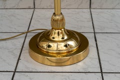 Lámpara de pie Art Decó regulable con pantalla original de cristal opalino viena hacia 1920