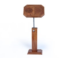 Adjustable Art Deco Music Stand with Sliding Top