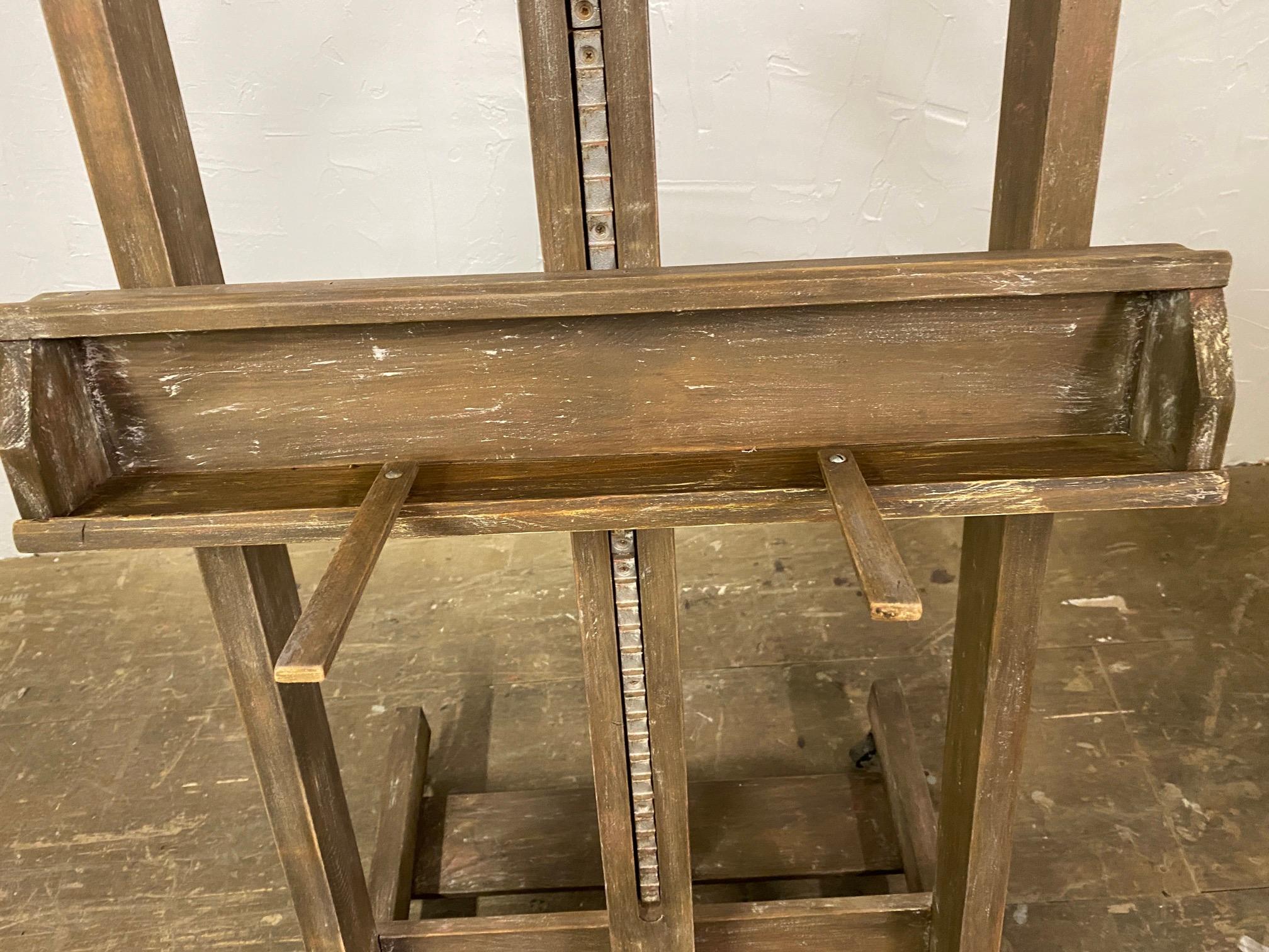 Wood Adjustable Artist Easel or Television TV Display Stand