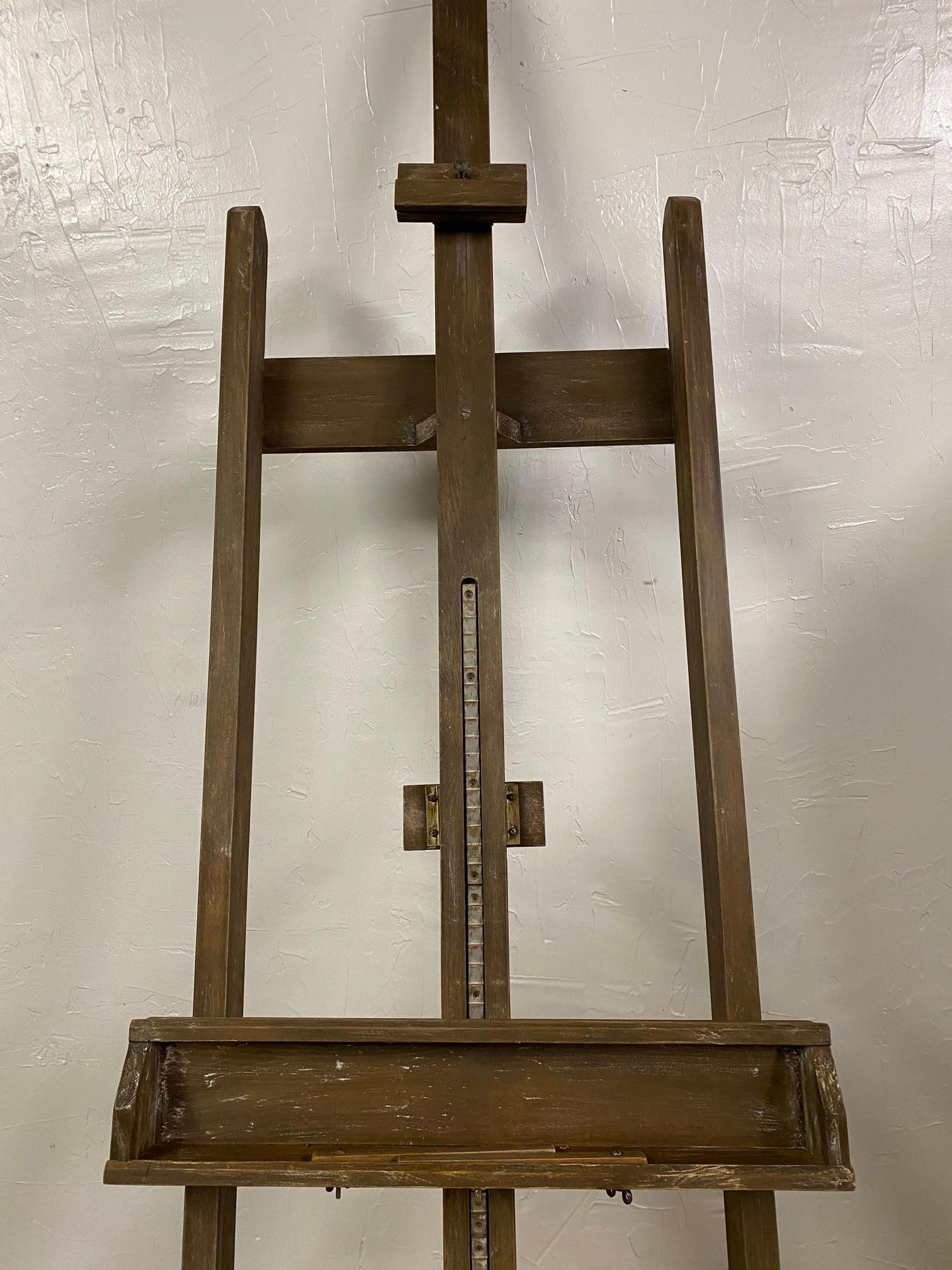 Hand-Crafted Adjustable Artist Easel or Television TV Display Stand