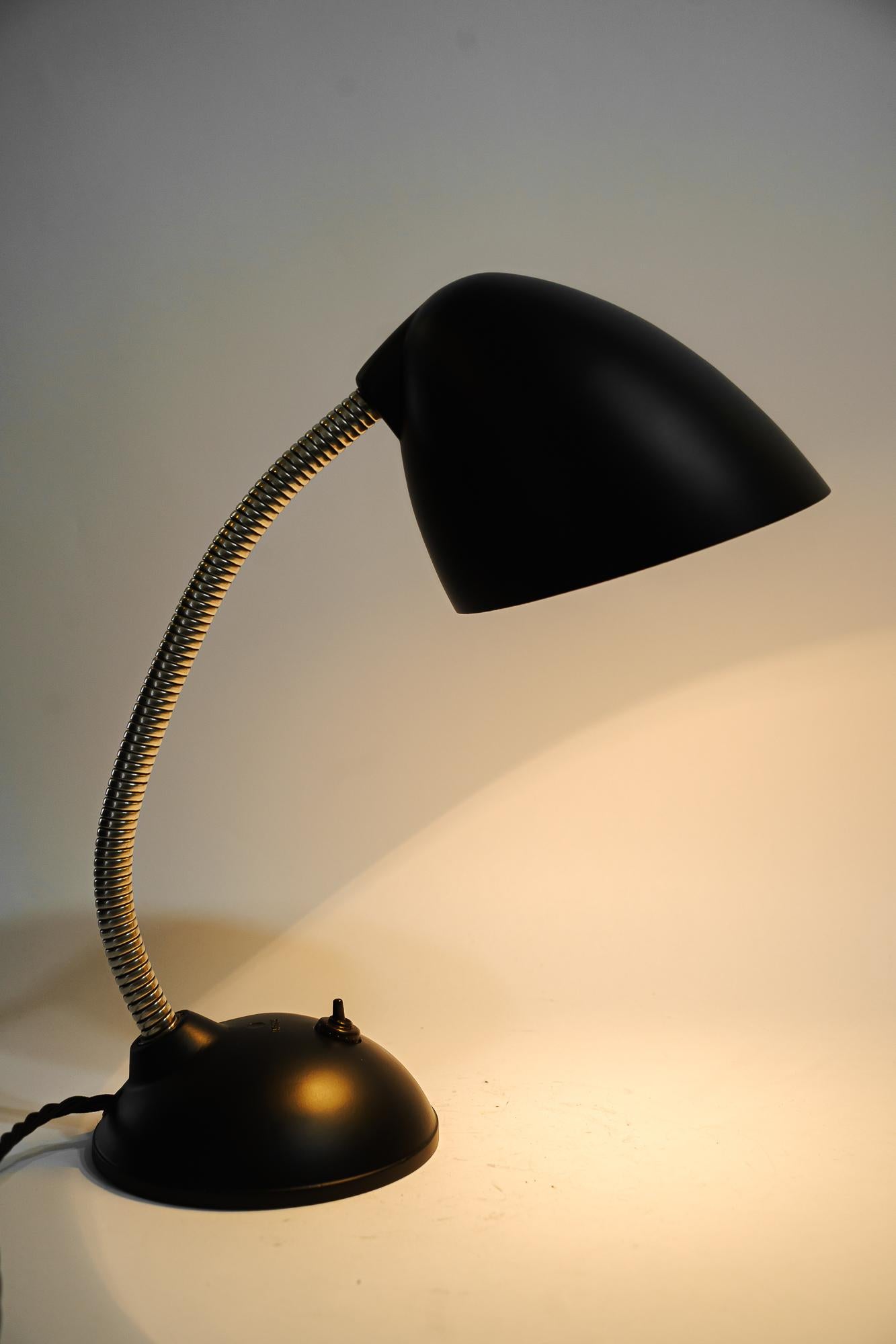 Nickel Lampe de bureau réglable en bakélite, Allemagne, vers 1940 en vente