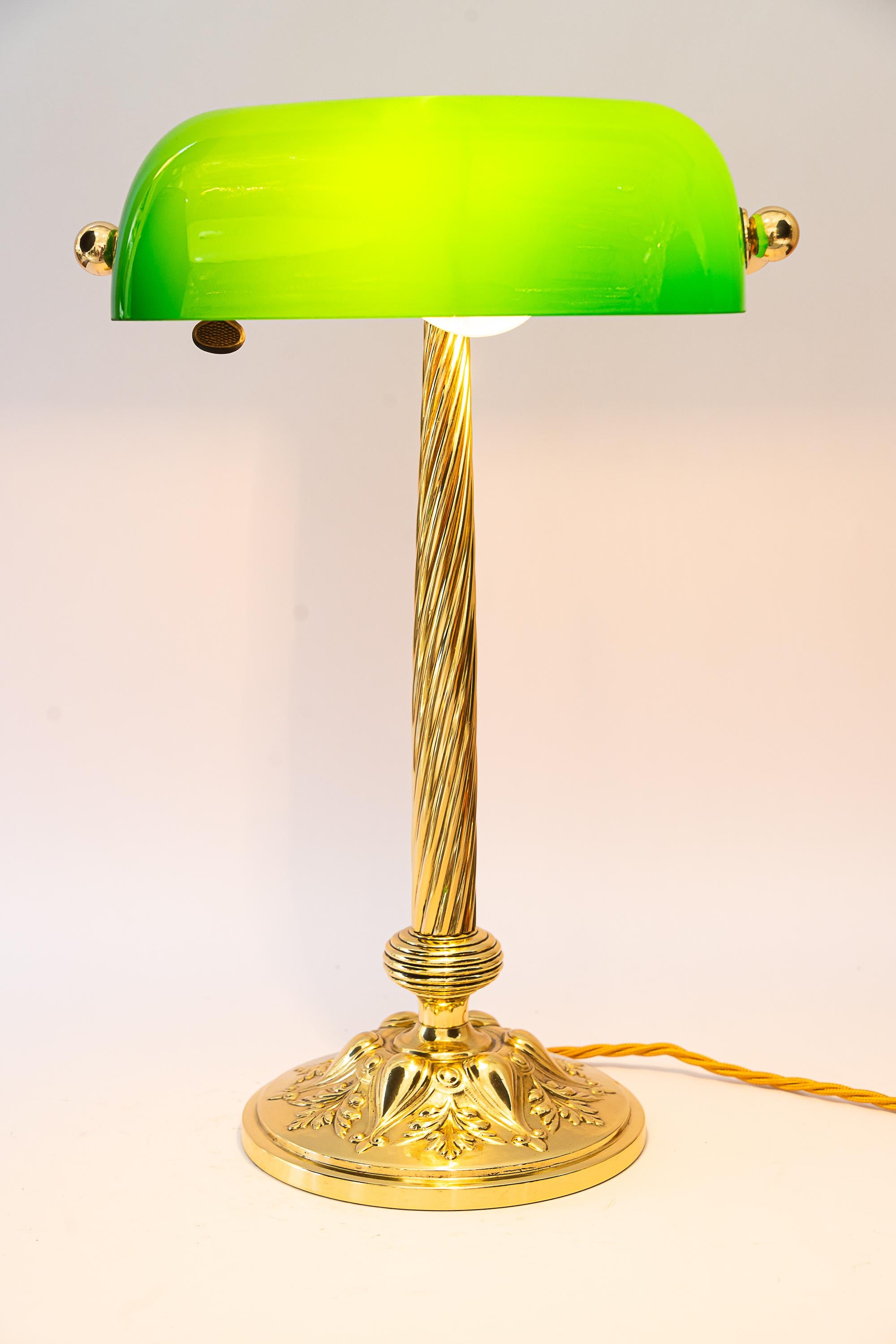 Adjustable Banker lamp around 1920s For Sale 3