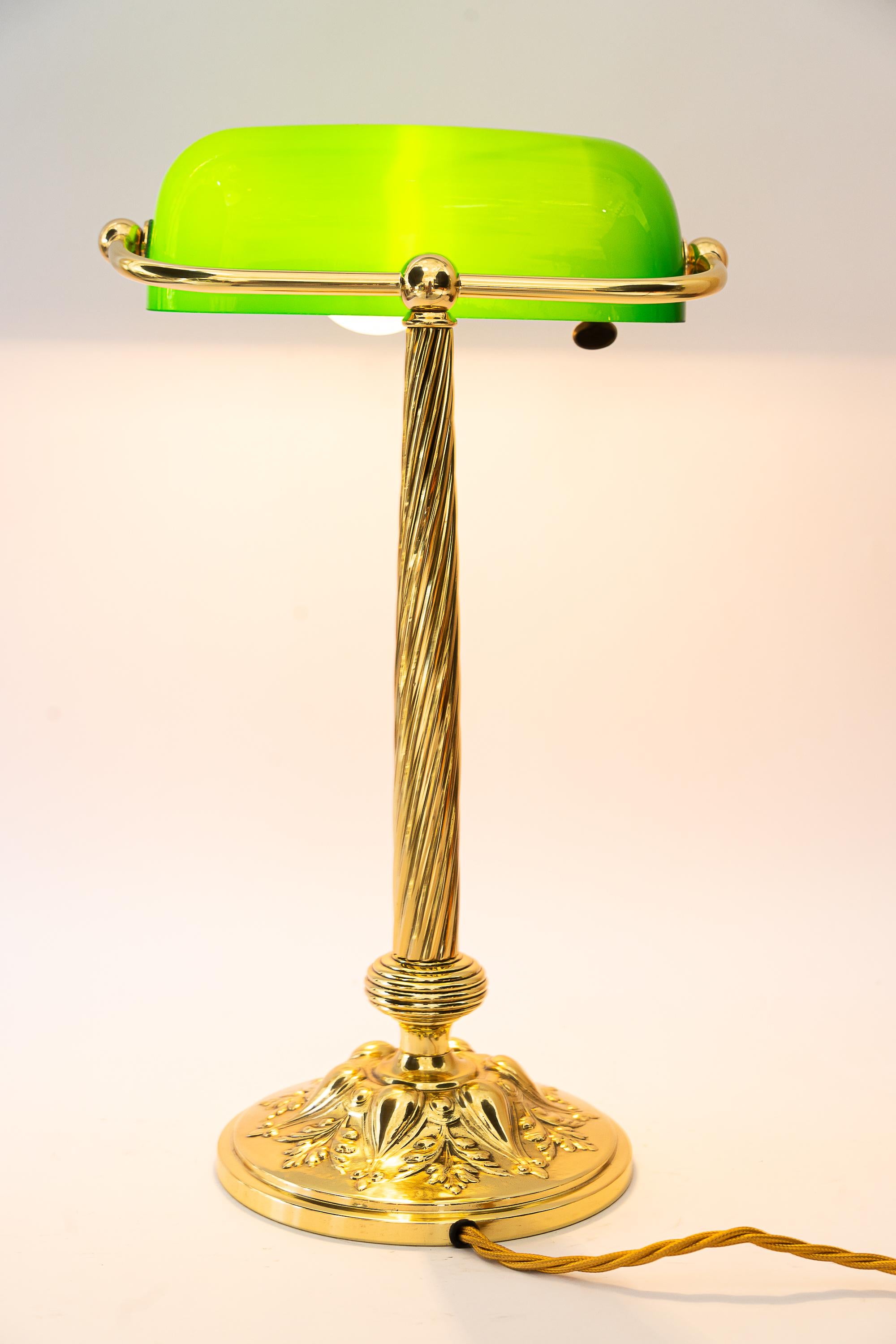 Adjustable Banker lamp around 1920s For Sale 6